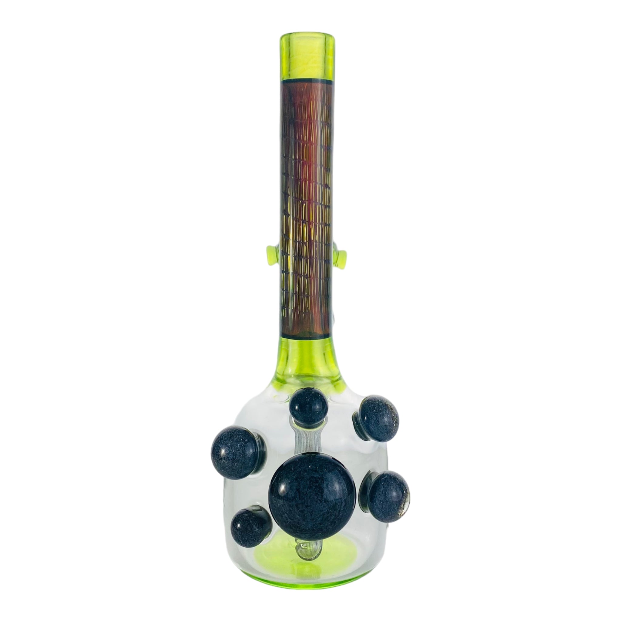 Dave Park Glass - Sublime Green Mini Tube Dab Rig With Bamboo Air Trap Neck