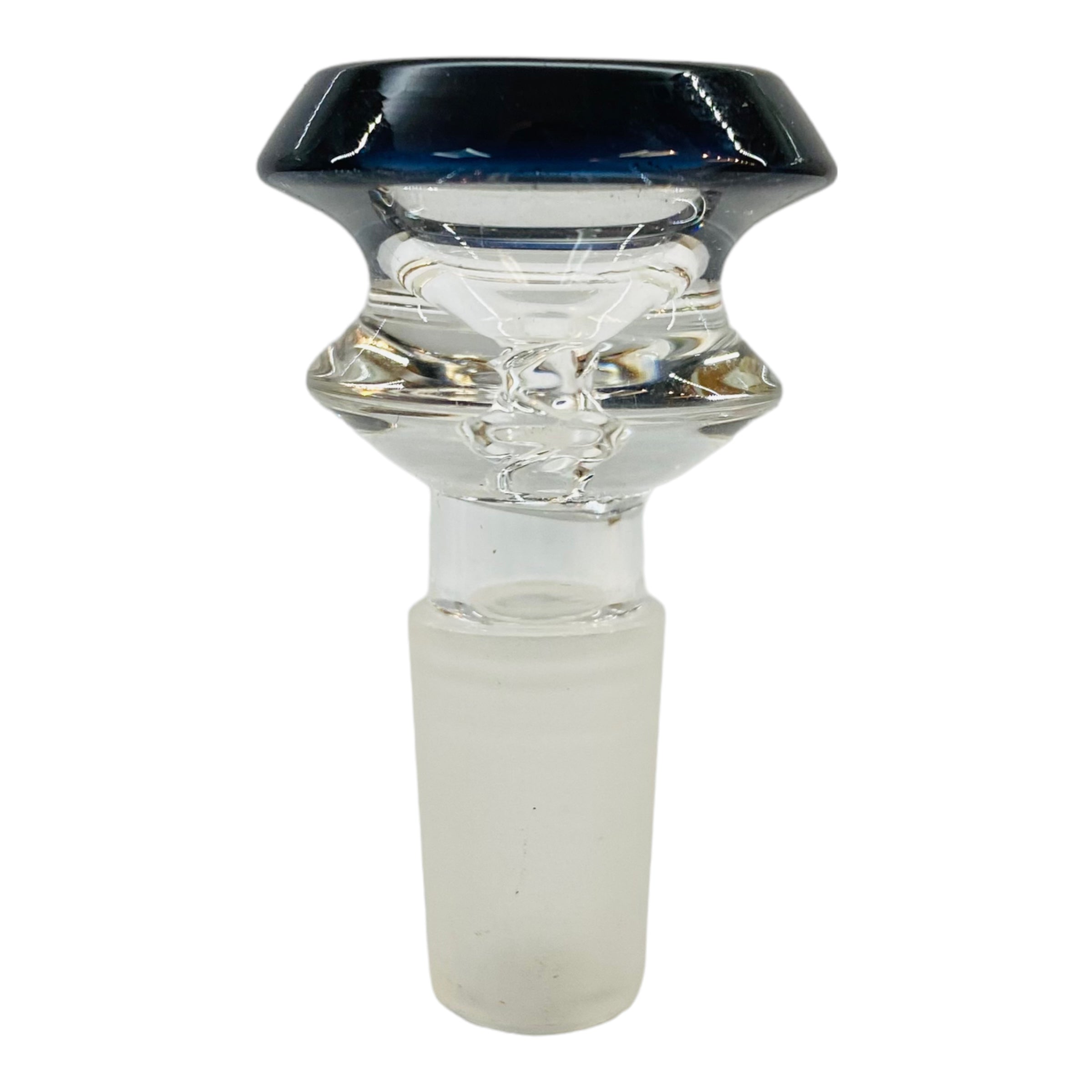 14mm Flower Bowl - Double Edge Bowl Piece - Black