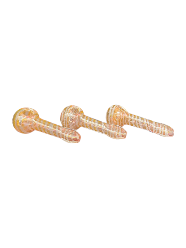 Glow In The Dark Glass Spoon Hand Pipe Fume Spiral Twist