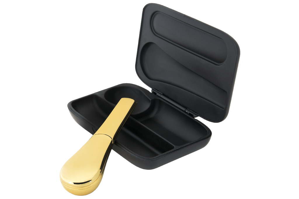 The Journey Pipe - 3 Piece Metal Hand Pipe With Built In Screen - GoldGold Journey Pipe Metal Smoking Pipe
