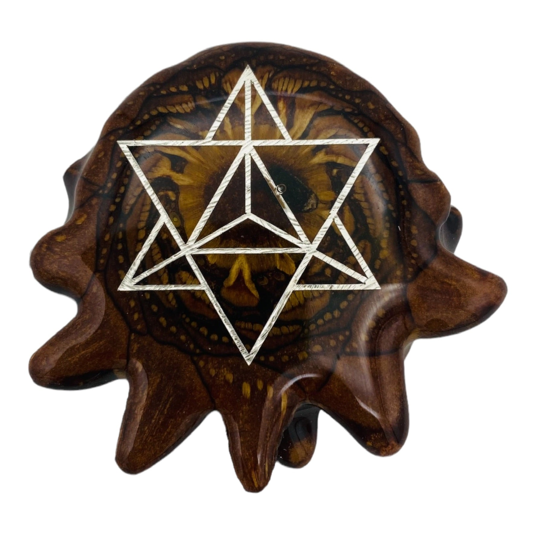 Third Eye Pinecones - Natural With Silver Merkaba - Large