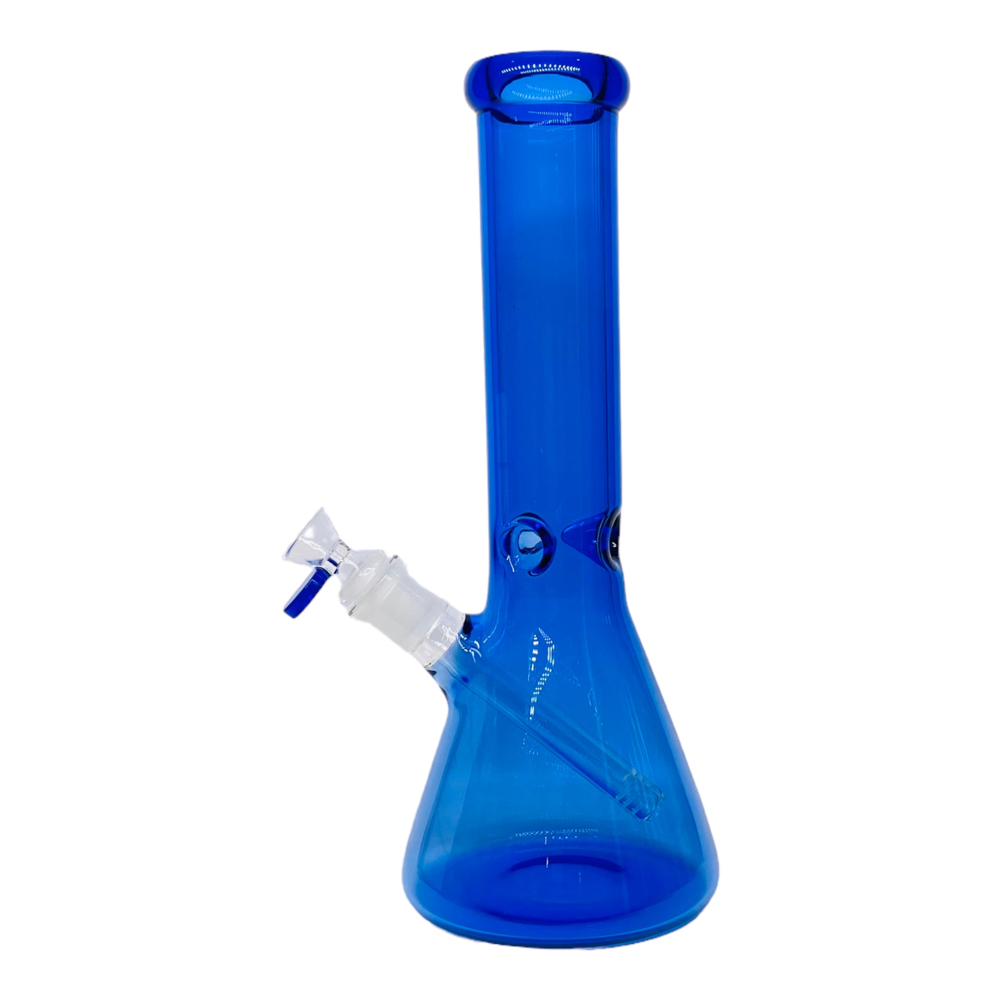 12 Inch Full Cobalt Blue Beaker Base Glass Bong