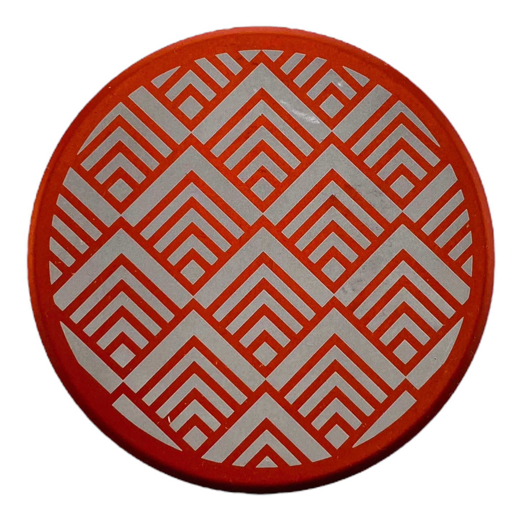 Tahoe Grinders - Orange Anodized Aluminum Large Two Piece Herb Grinder With Sacred Geometry