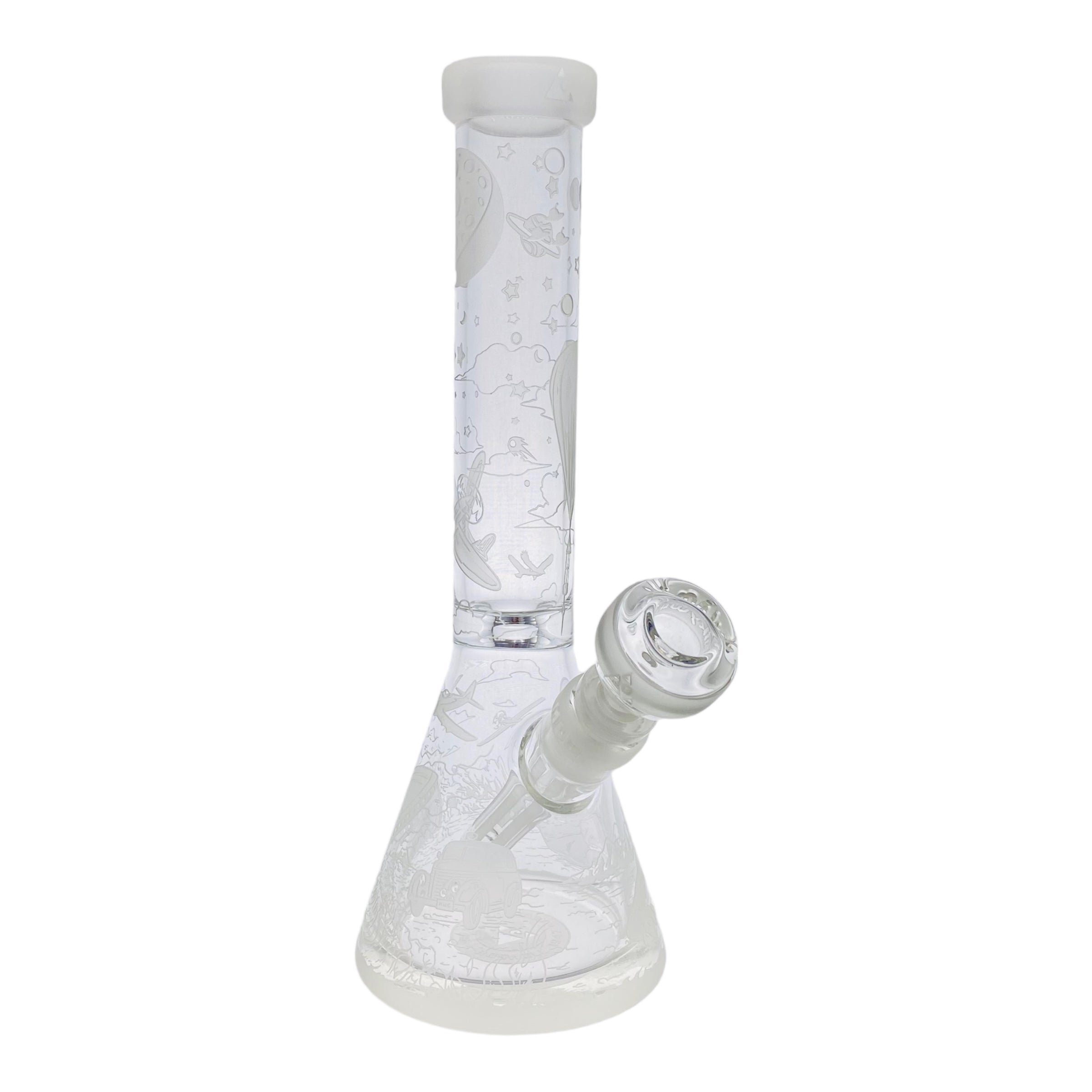 Milkyway Glass - 11 Inch Sandblasted Roswell 1947 Beaker Base Bong