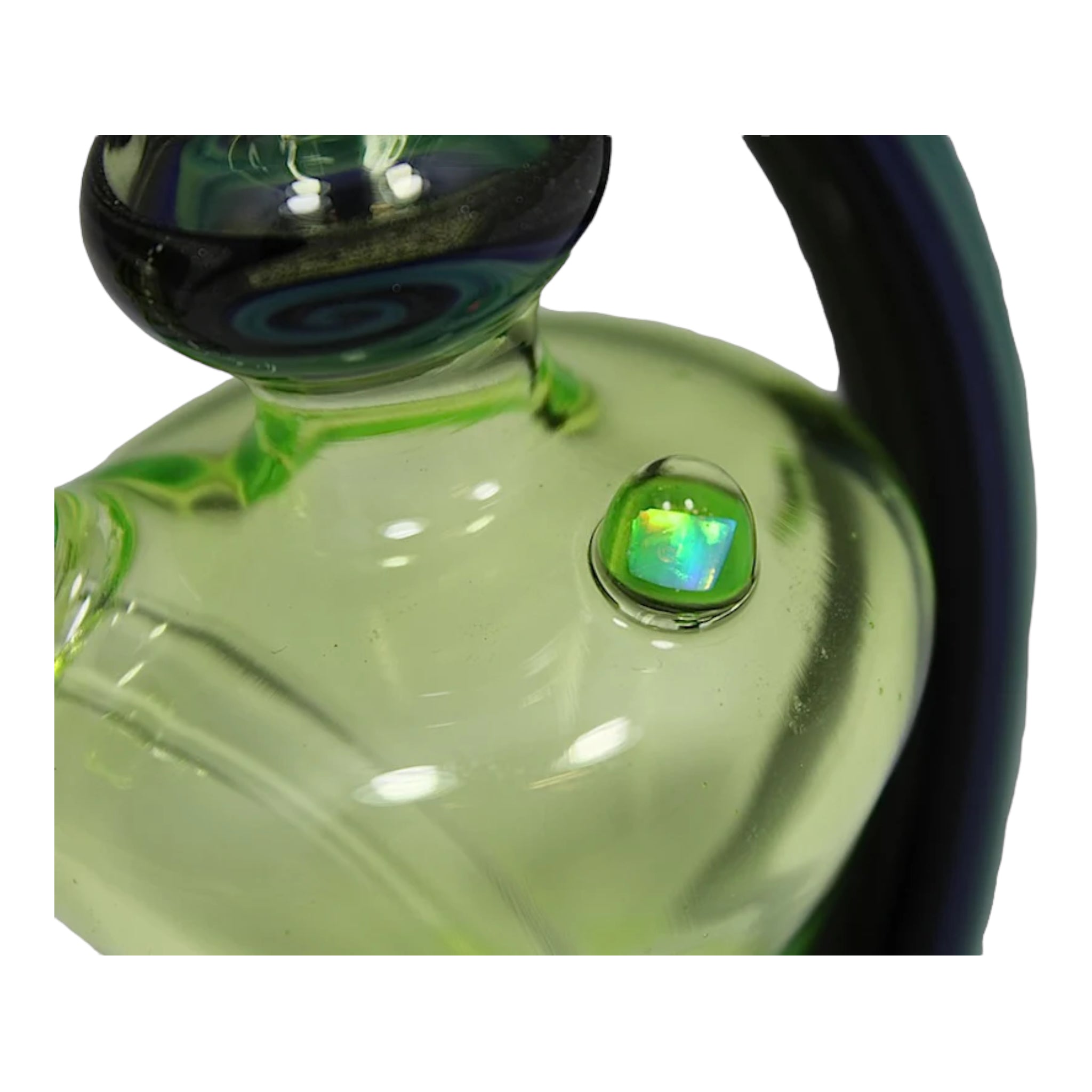 Alex Inwood Lamp Dab Rig Sublime Green And Black Horn