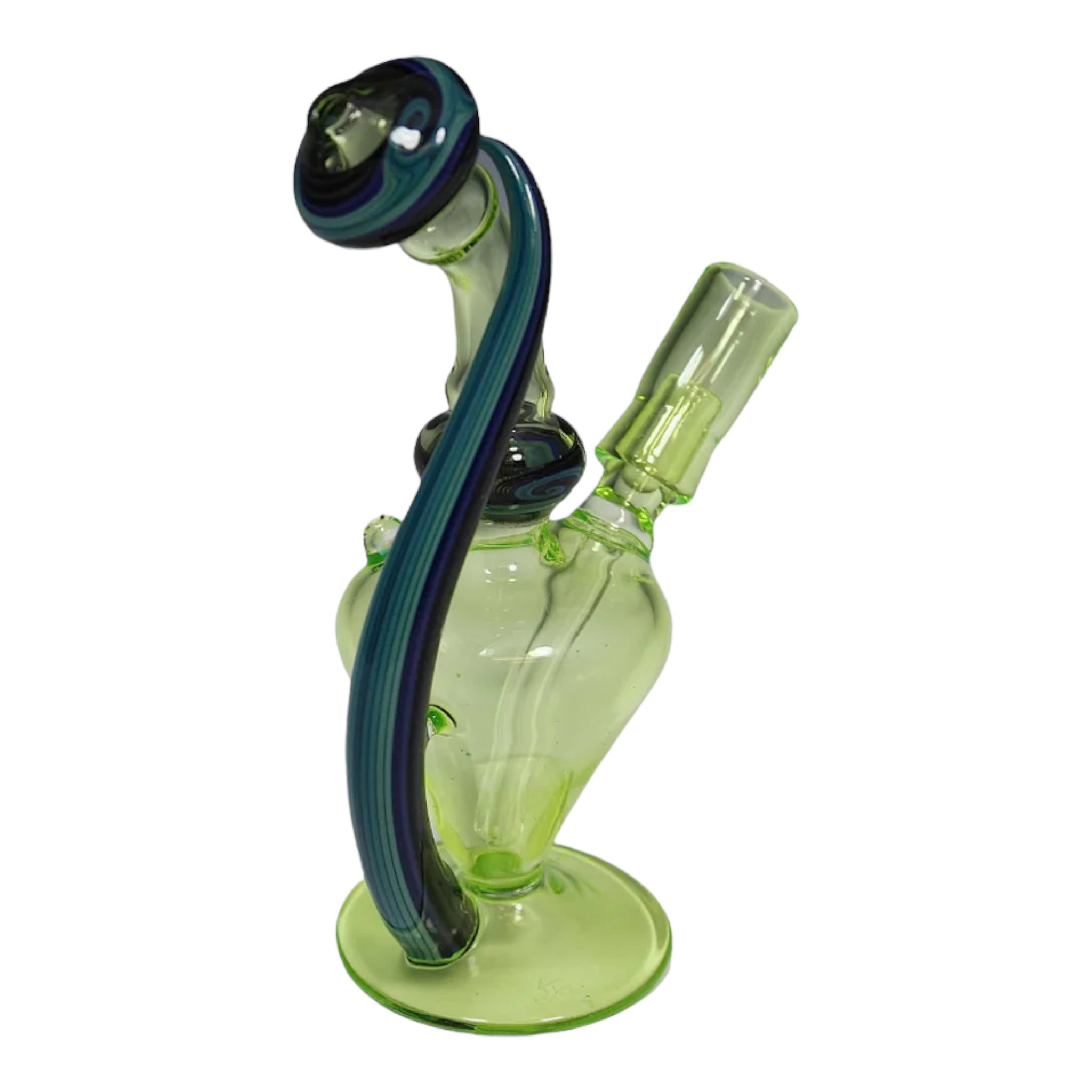 Alex Inwood Lamp Dab Rig Sublime Green And Black Horn