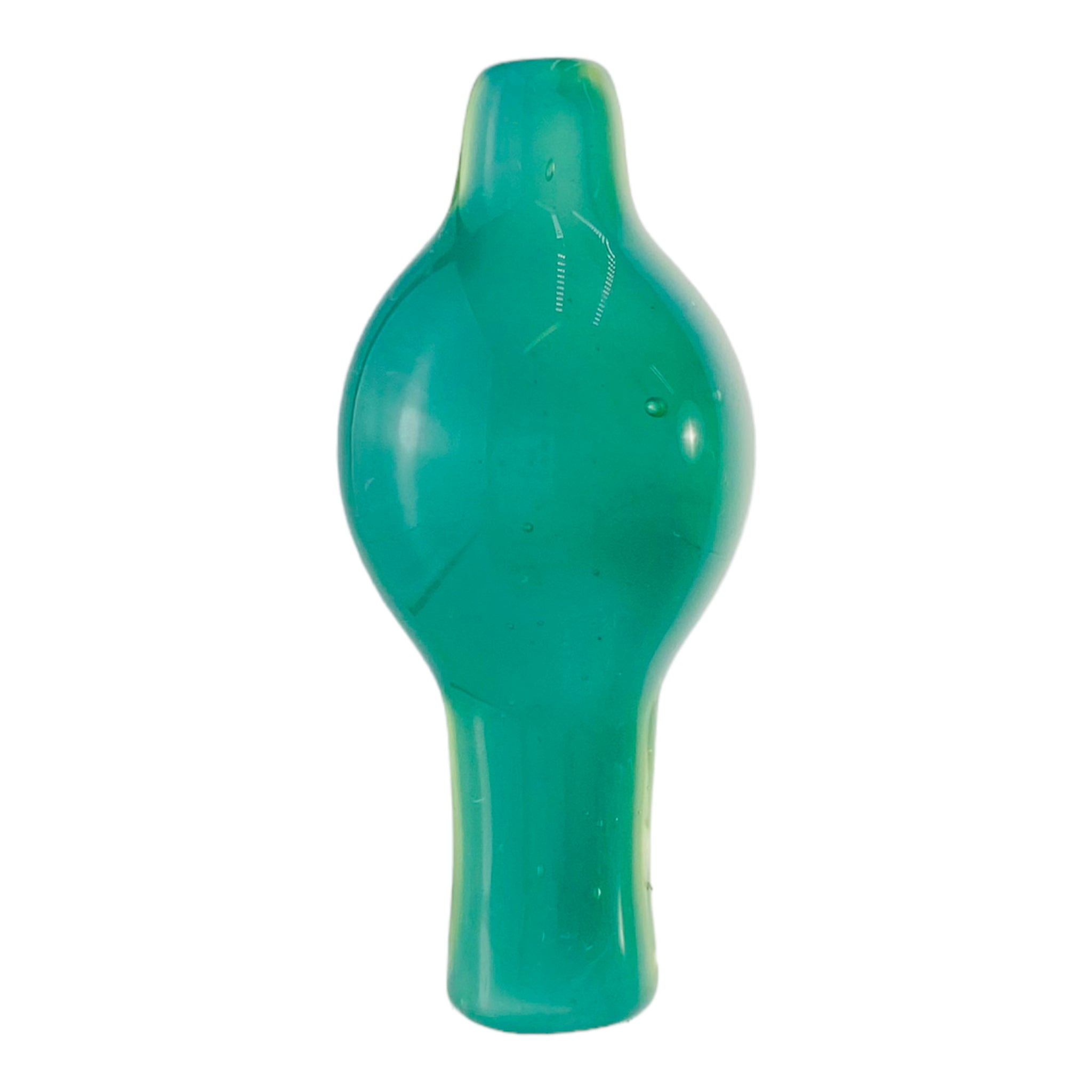 William B Glass - Aqua Pearl Glass Bubble Carb Cap
