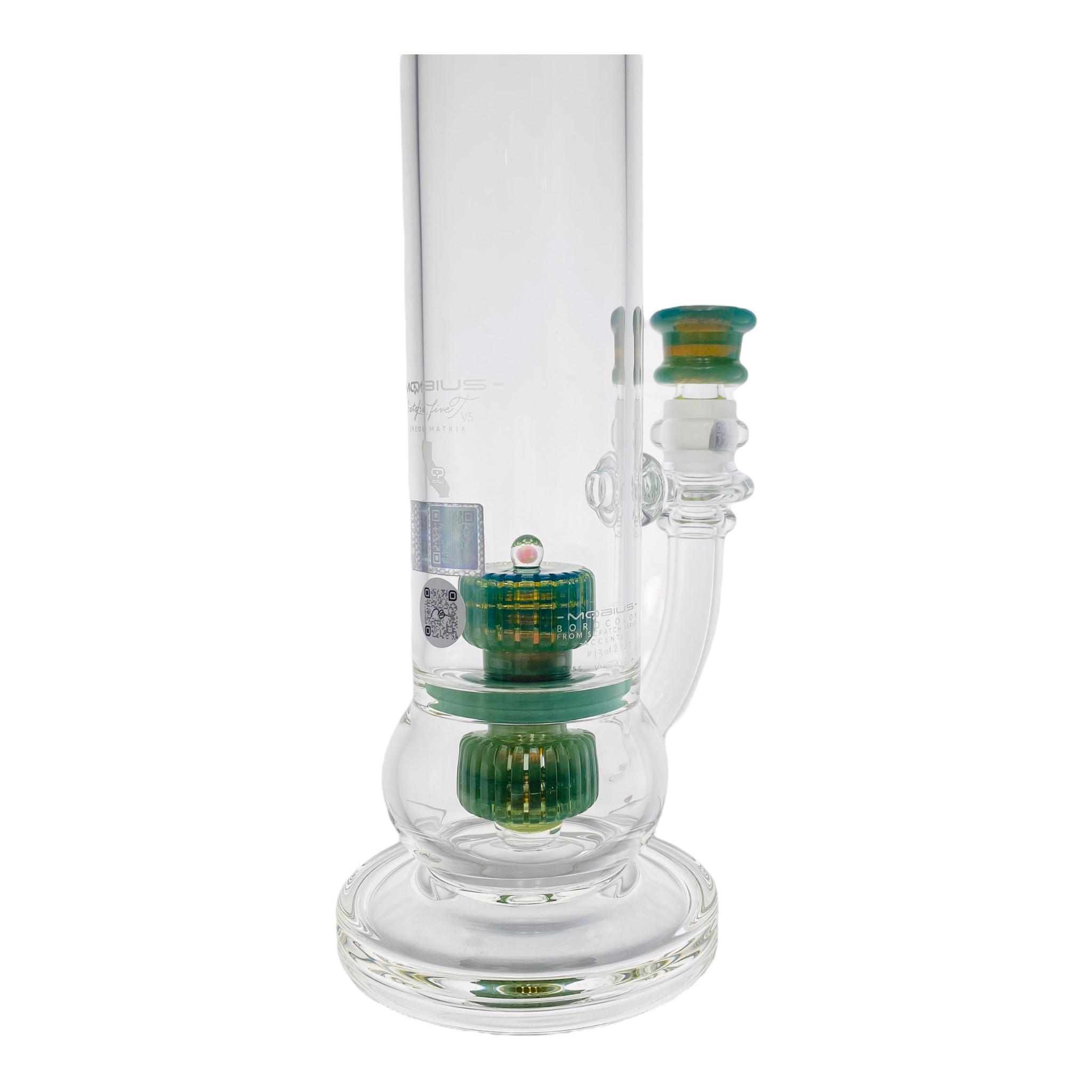 Circle Glass of Mobius Glass Custom 65T With Double Stereo Matrix Percs. Custom Mobius Glass Accent #3 With Opal