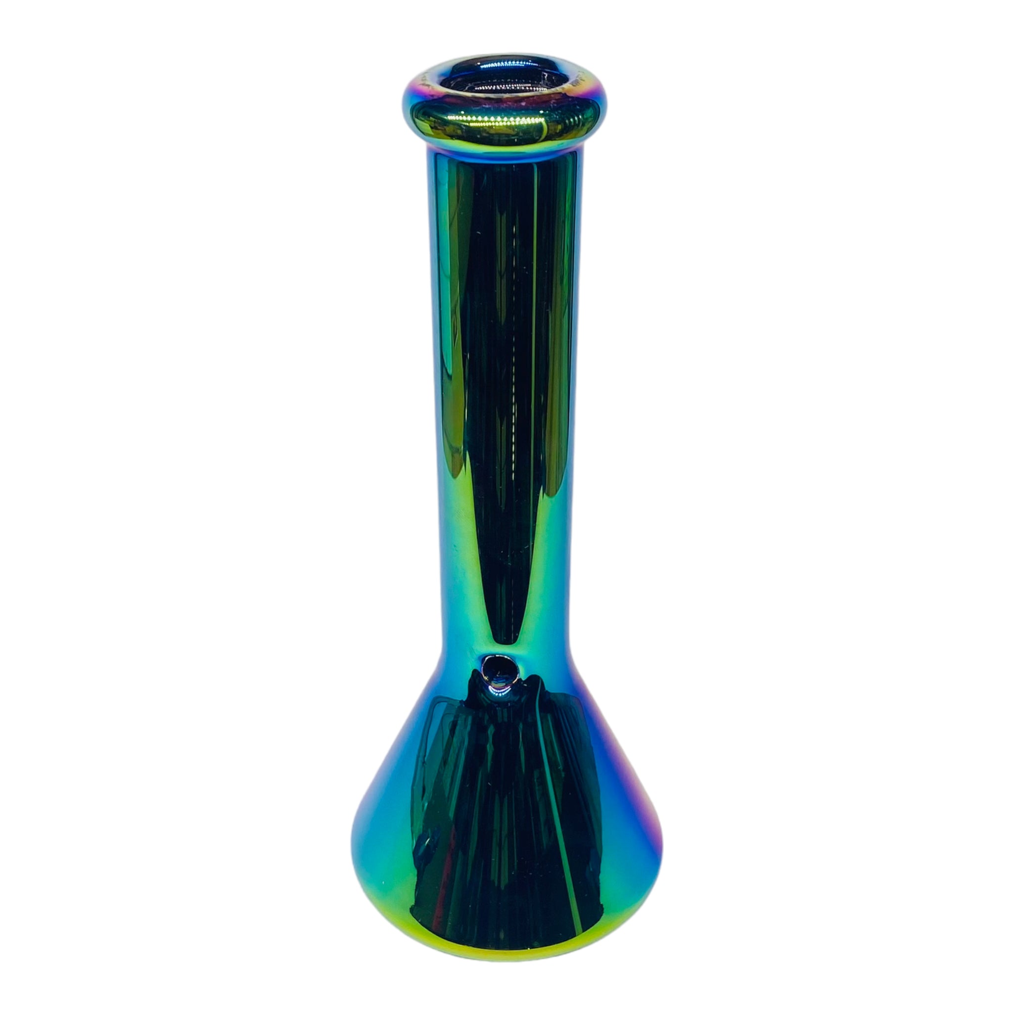 yay 10 Inch Green Rainbow Beaker Base Glass Bong