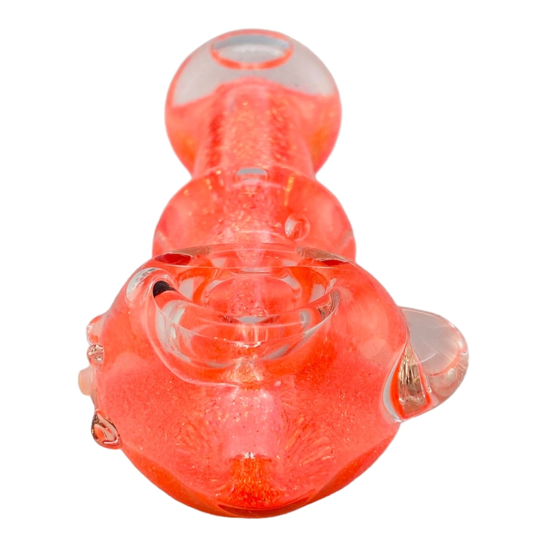 Pink Sparkly Glitter Glycerin Filled Hand Pipe
