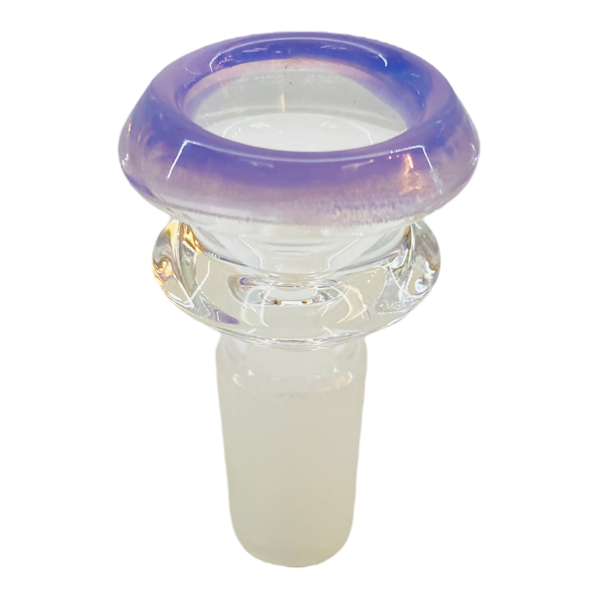 14mm Flower Bowl - Double Edge Bong Bowl Piece - Purple