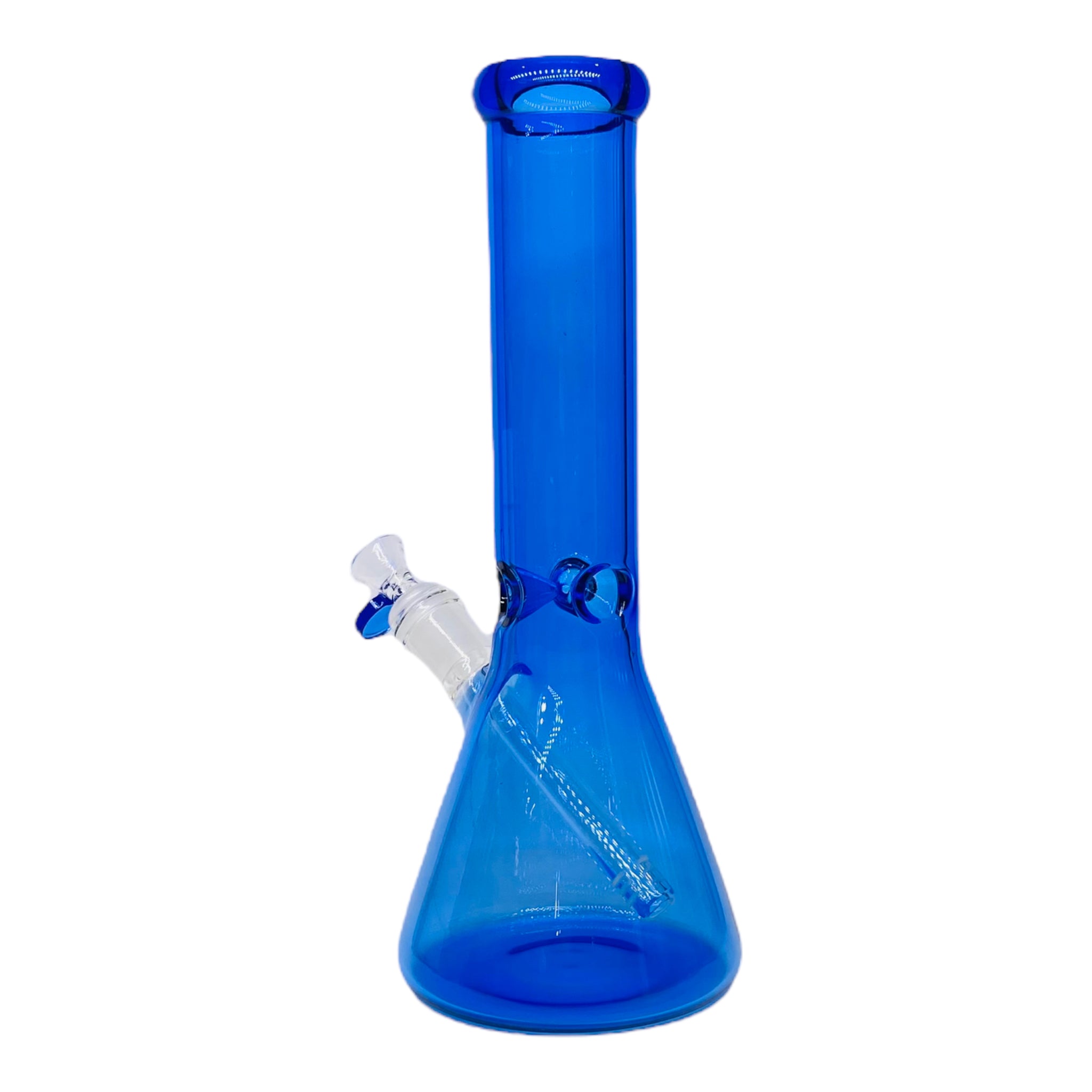 12 Inch Full Cobalt Blue Beaker Base Glass Bong