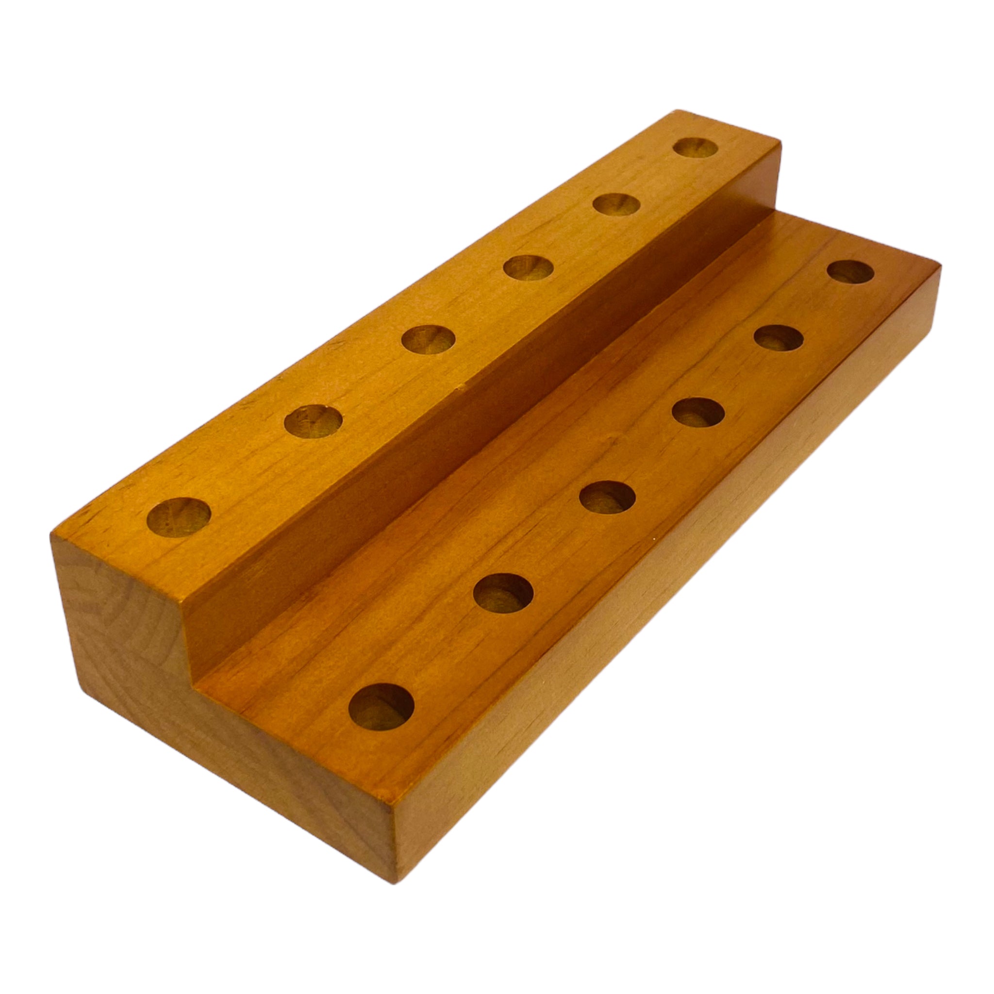 display 12 Hole 14mm Wood Bowl Or Quartz Banger Stand Holder