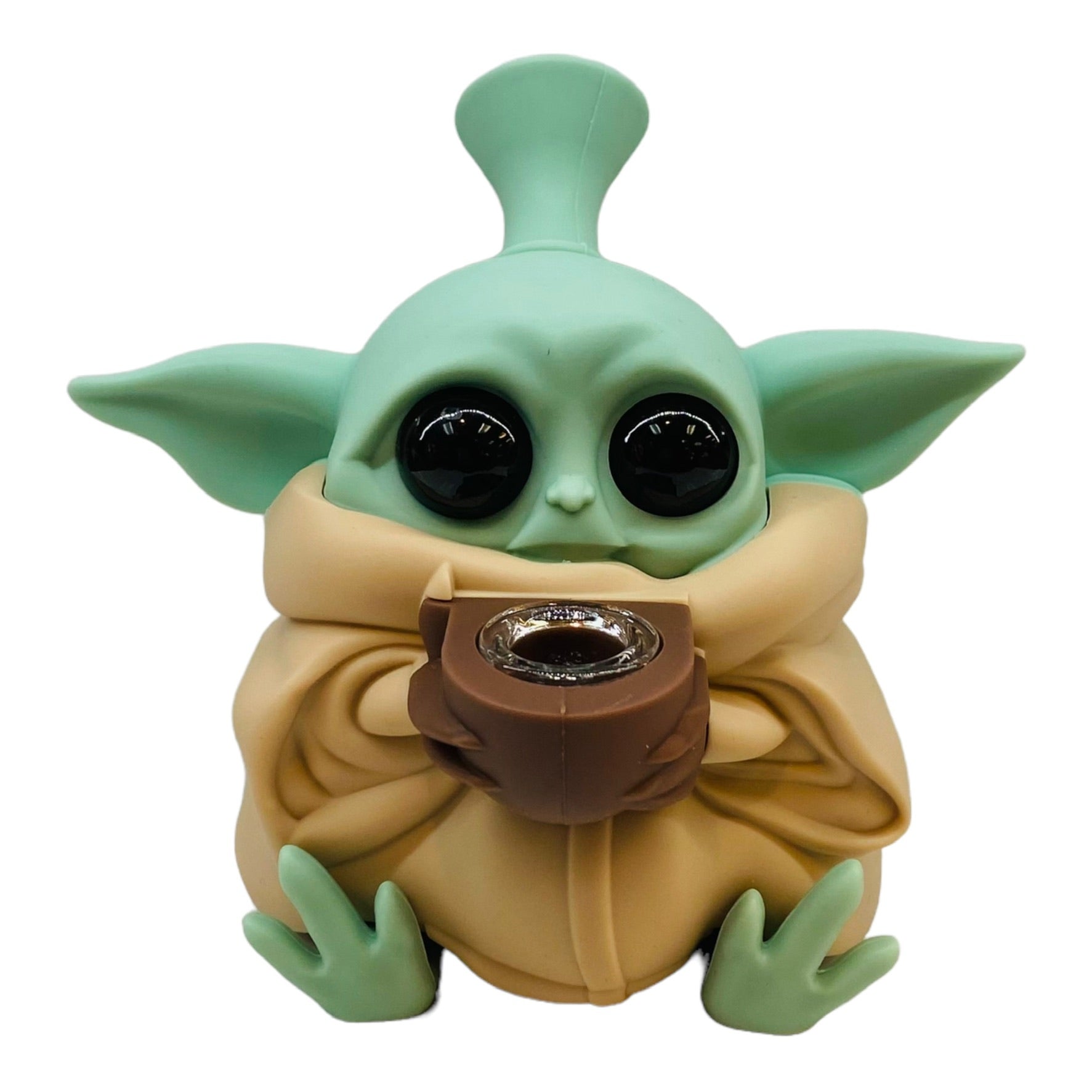 Silicone Baby Yoda Water Pipe