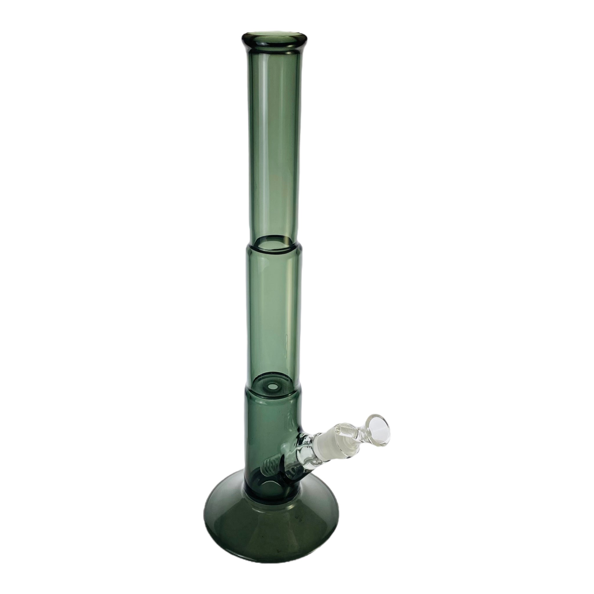 16 Inch Shadow Black Three Stage Straight Bong