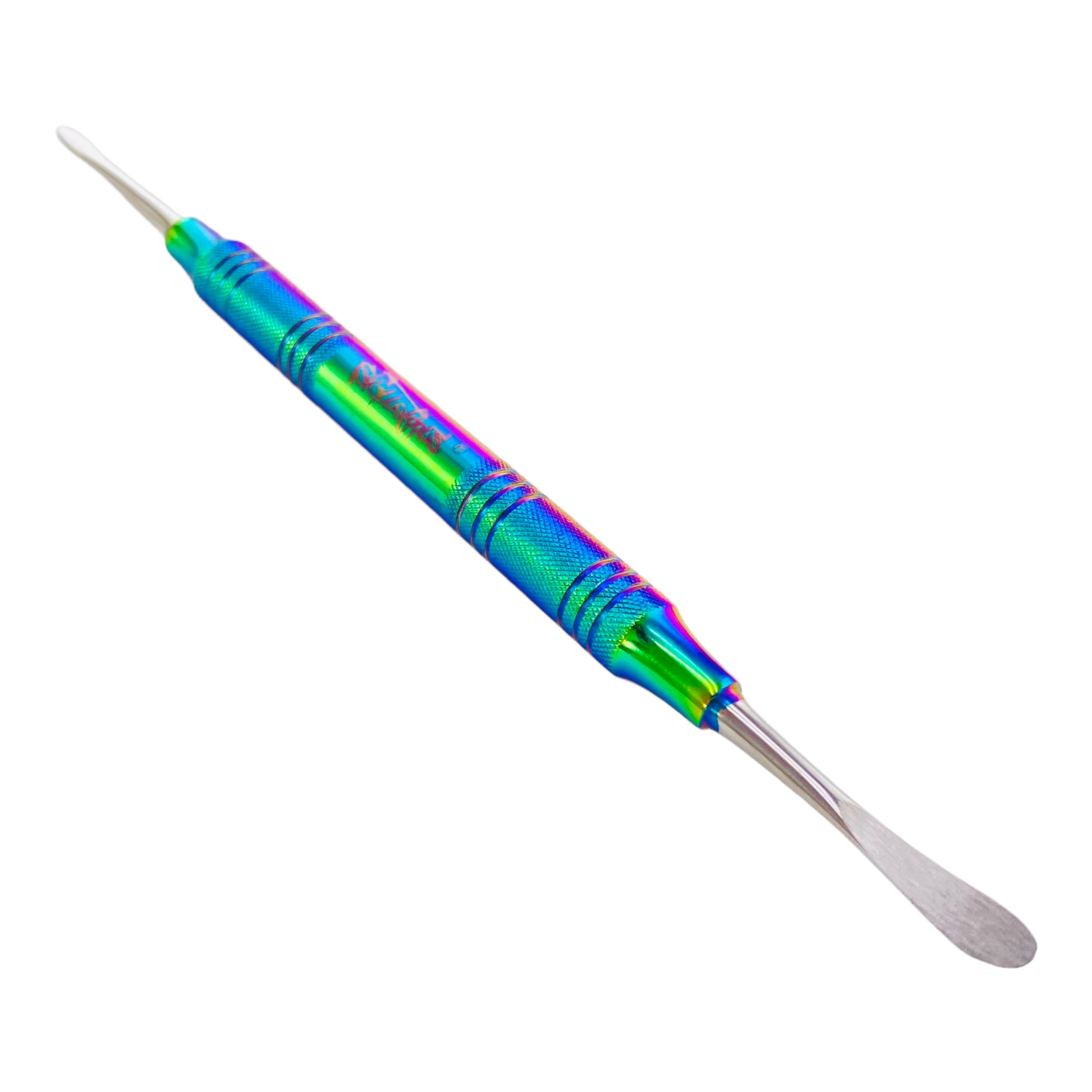 Skilletools - Honeybun - Rainbow Anodized Stainless Steel Double Sided Dab Tool