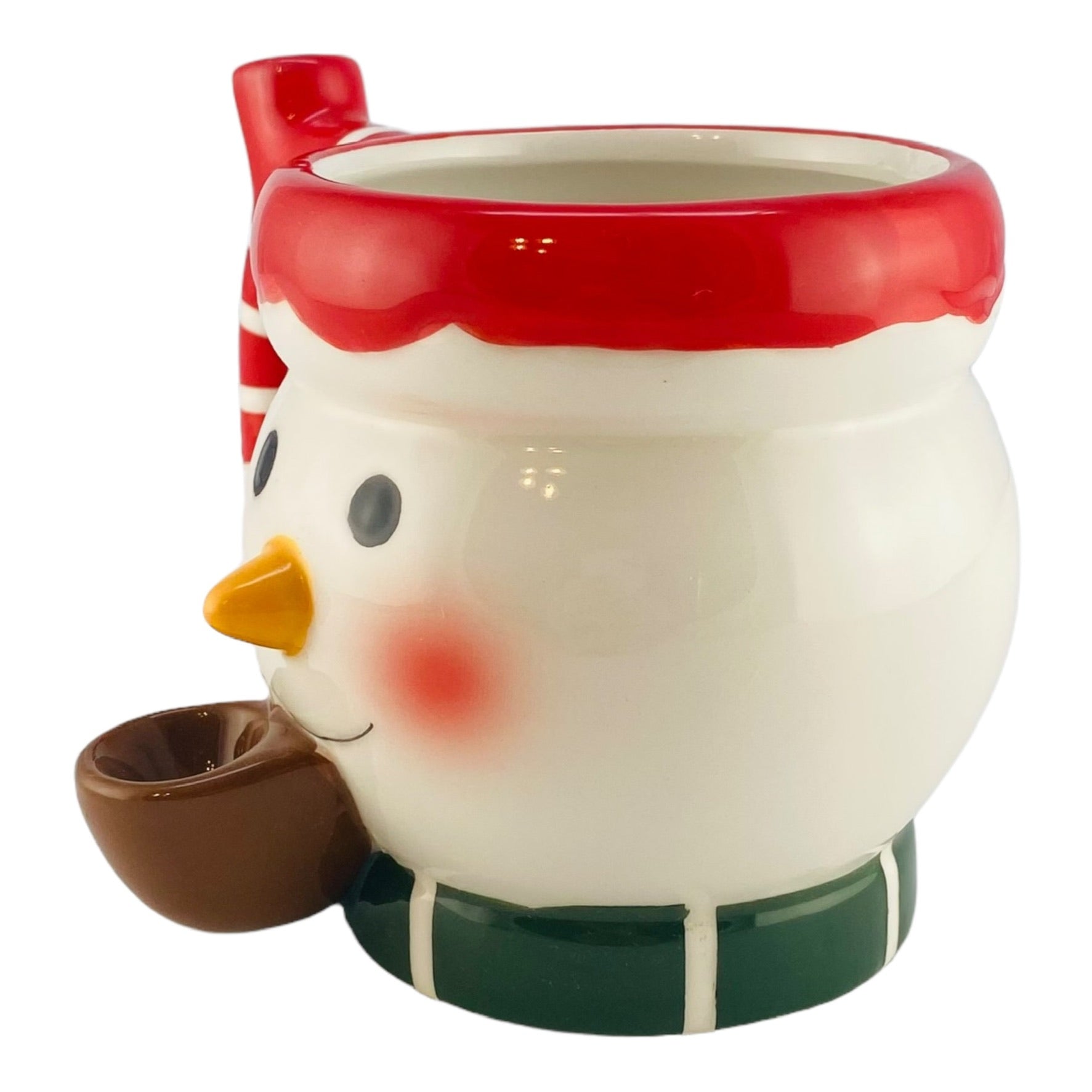 Coffee & Pipe - Ceramic Snowman Mug