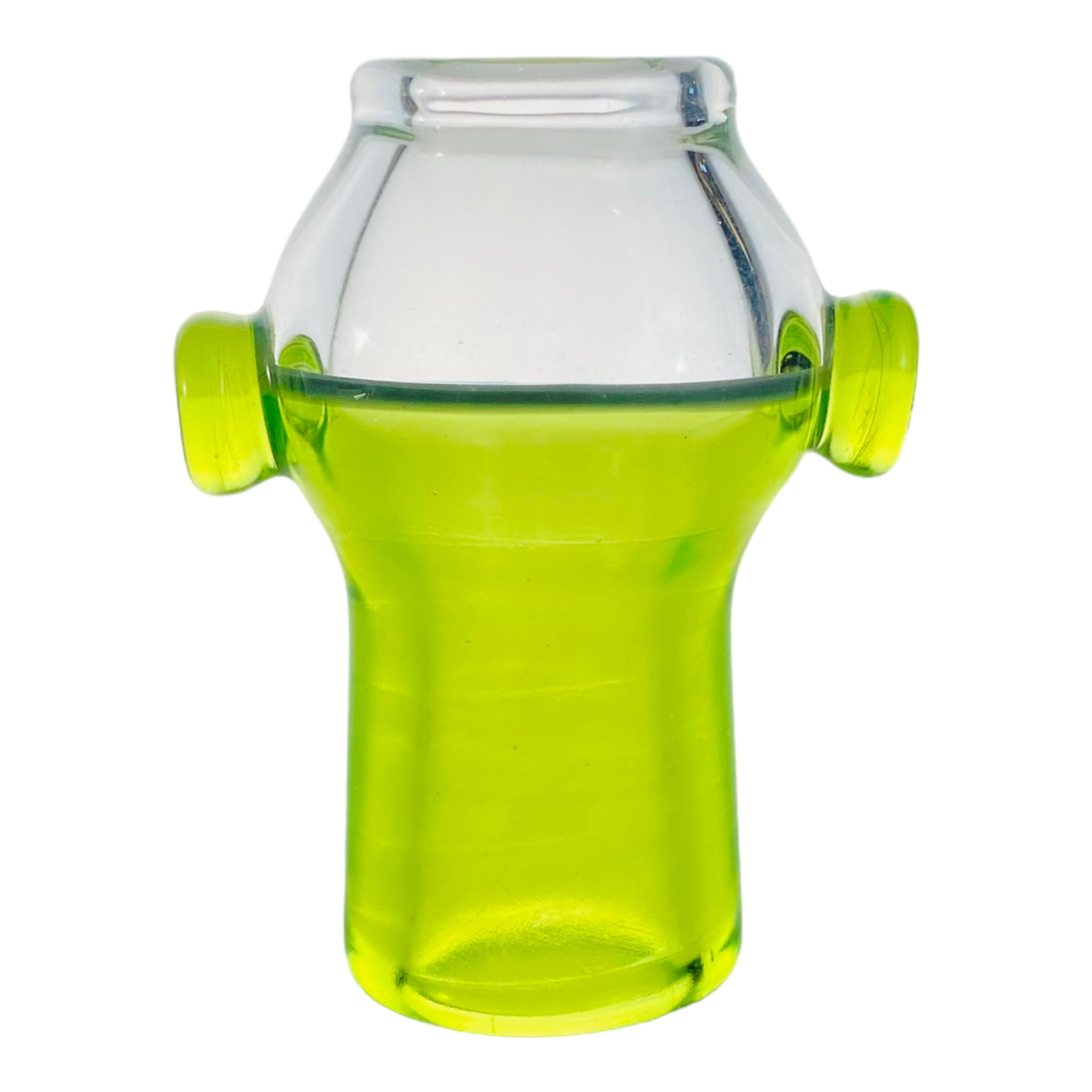 Dave Park Glass - Sublime Green Mini Tube Dab Rig With Bamboo Air Trap Neck