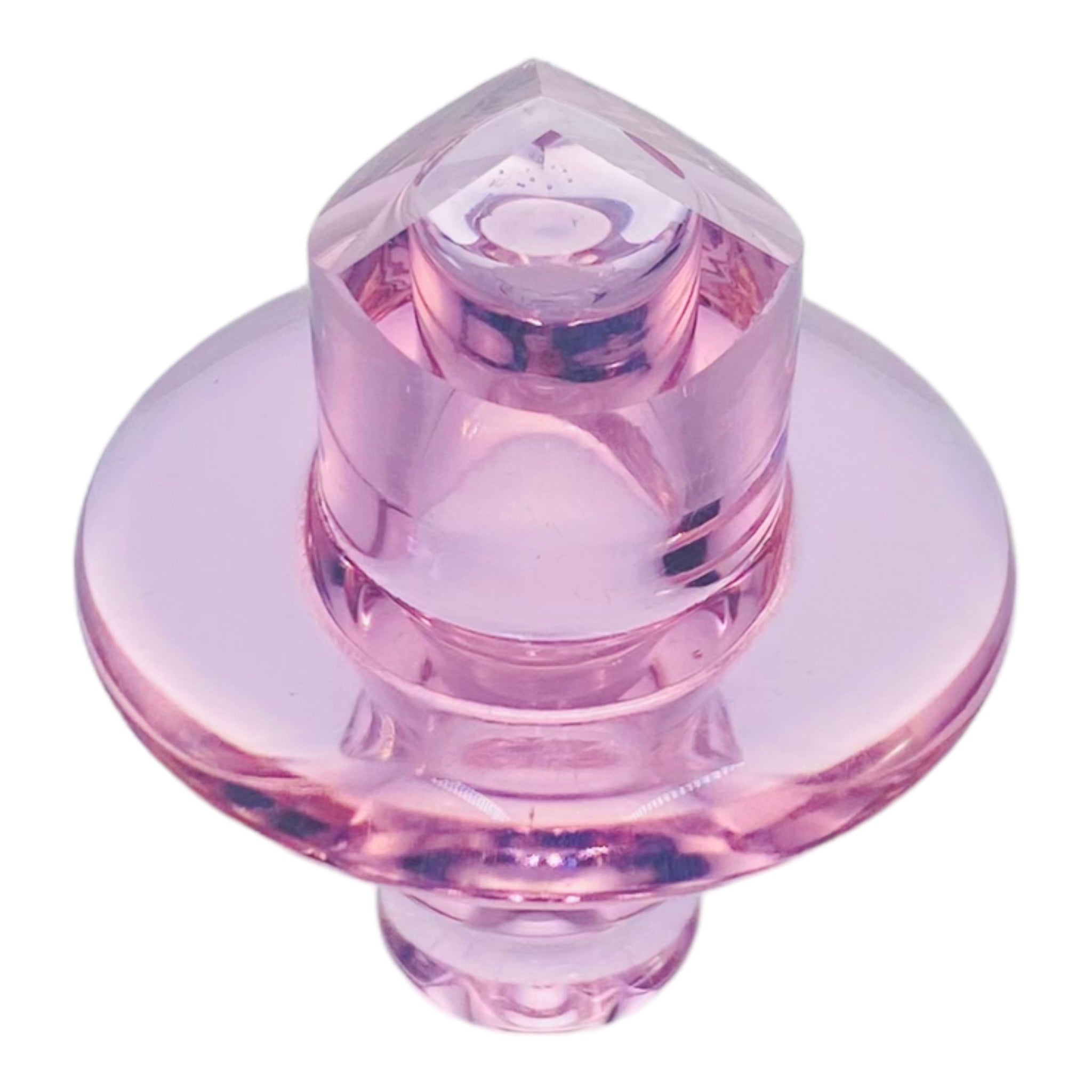 Trikky Glass - Translucent Purple Faceted Carb Cap