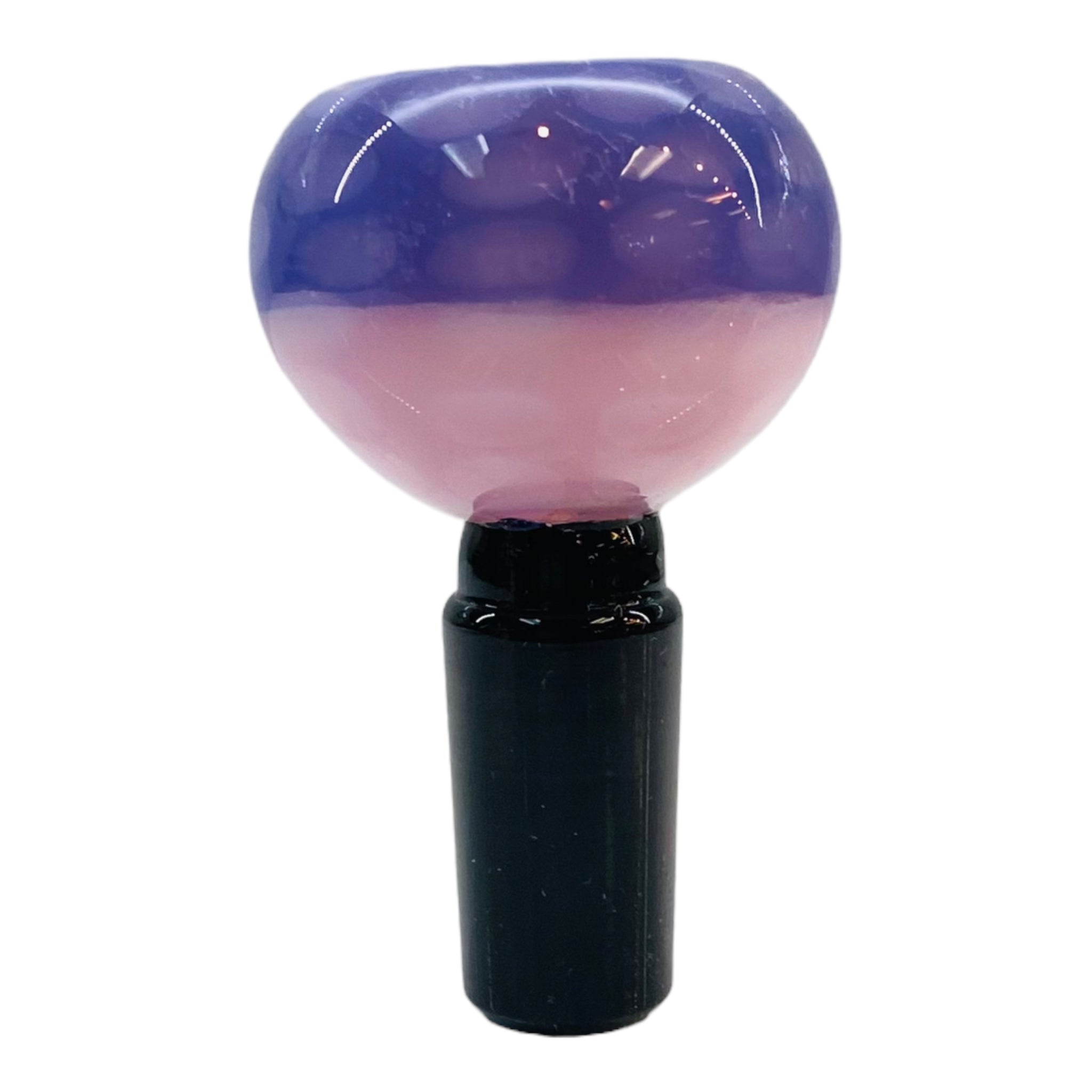 14mm Flower Bowl - Pink And Purple Dot Stack Bubble Bong Bowl Piece