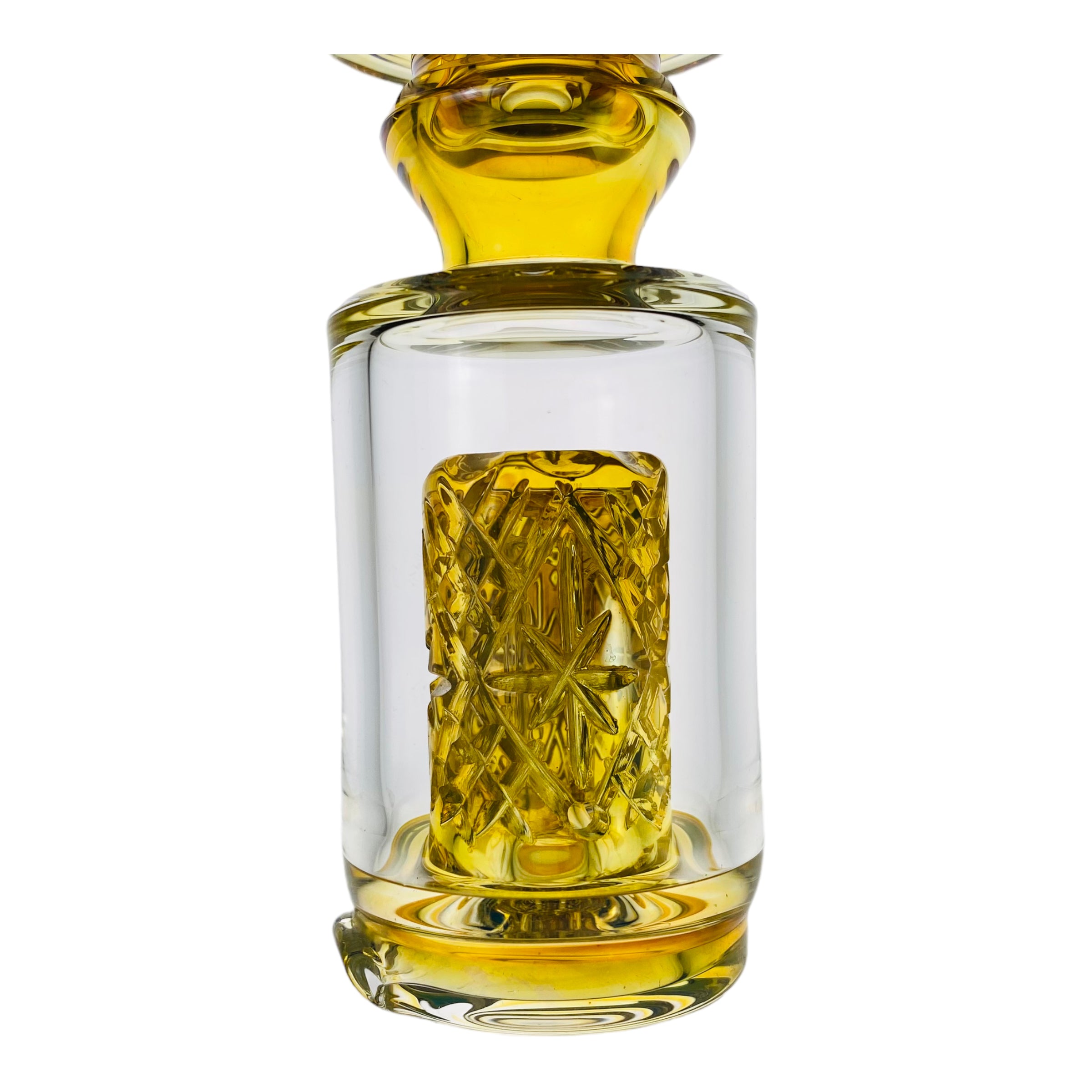 Enjoy And Prosper Glass - Custom Puffco Peak Attachment - Small Fumed Cross Cut Peak Top for sale near you mighty quinn santa rosa ca