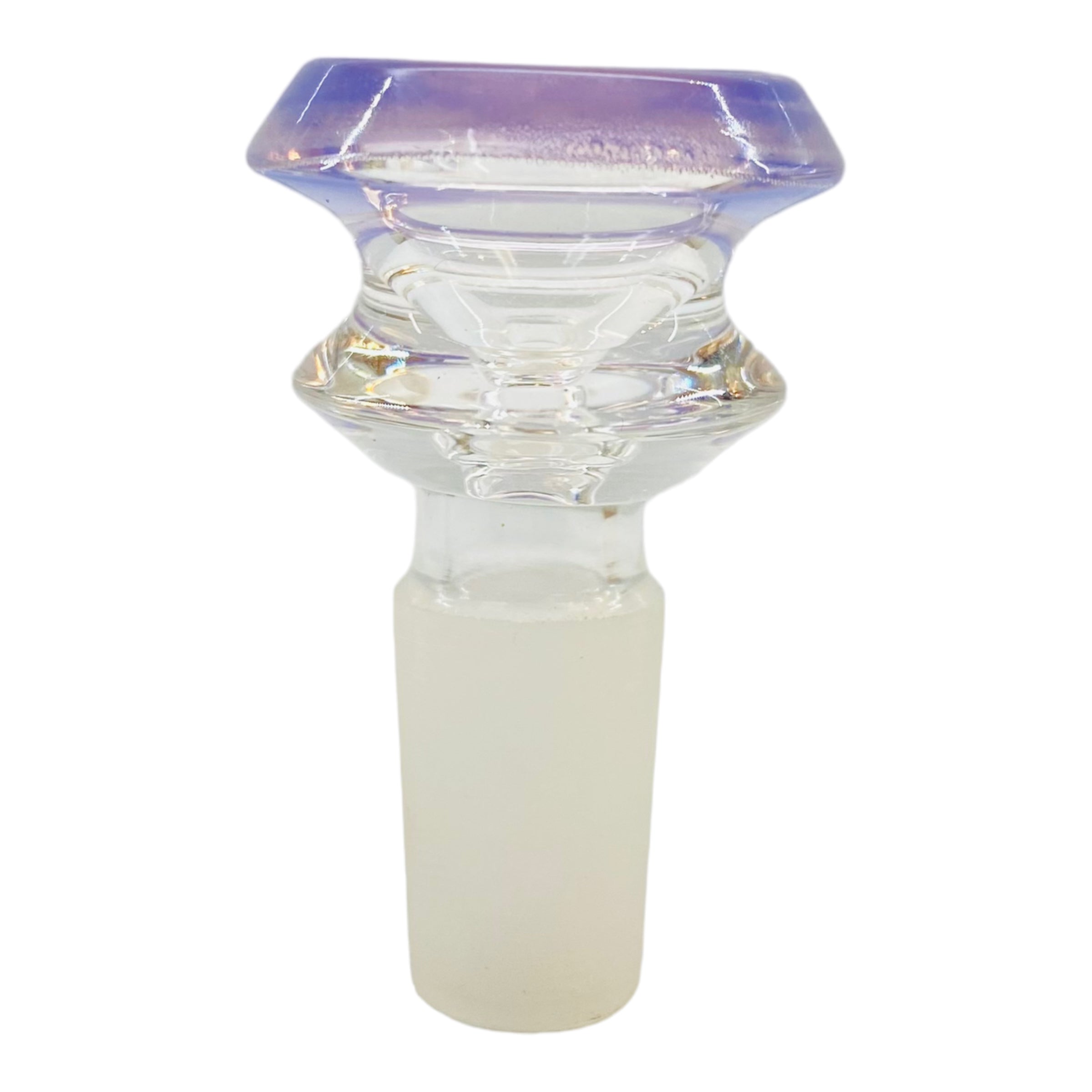 14mm Flower Bowl - Double Edge Bong Bowl Piece - Purple