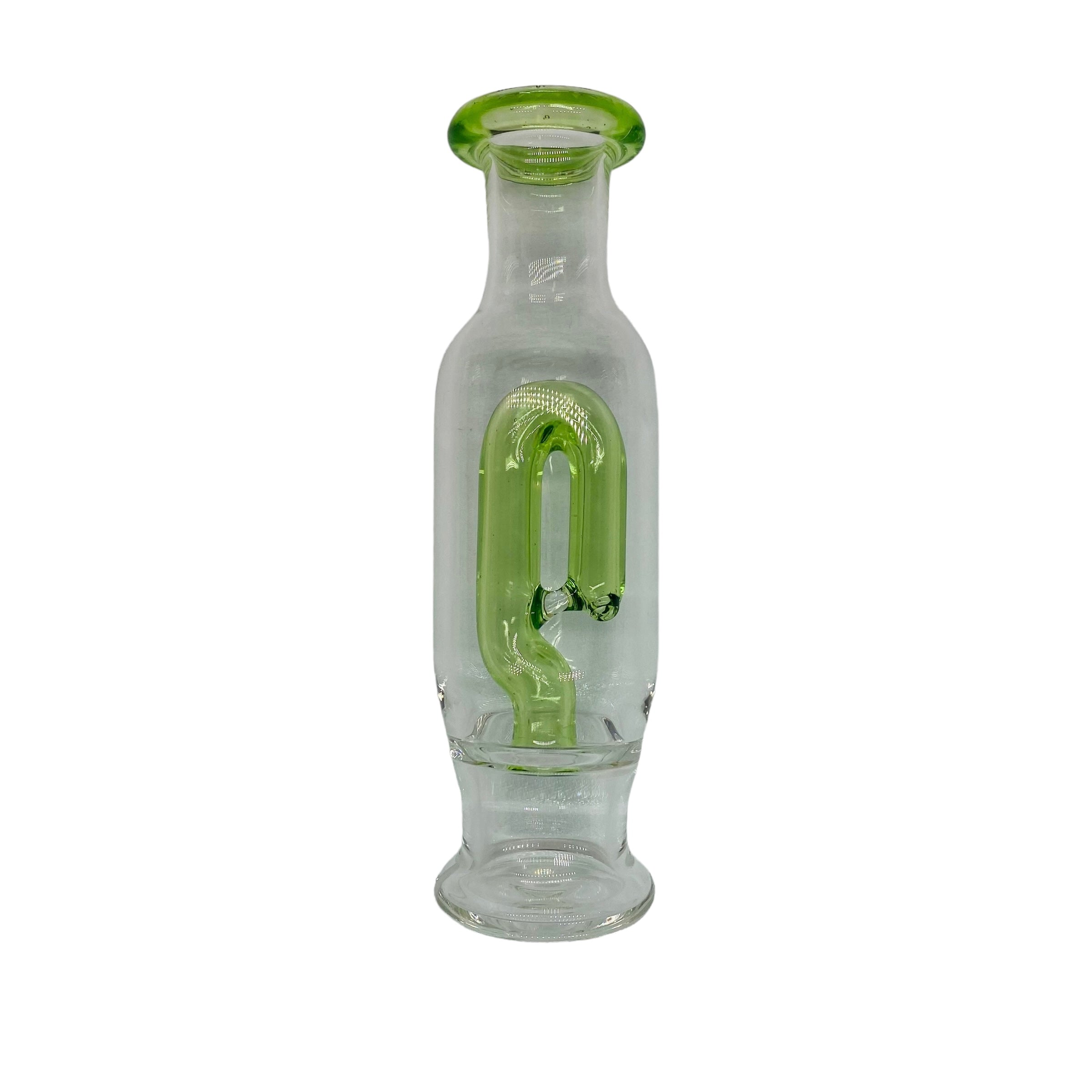 Green Puffco Peak Glass Attachment Handmade By N3RD Glass