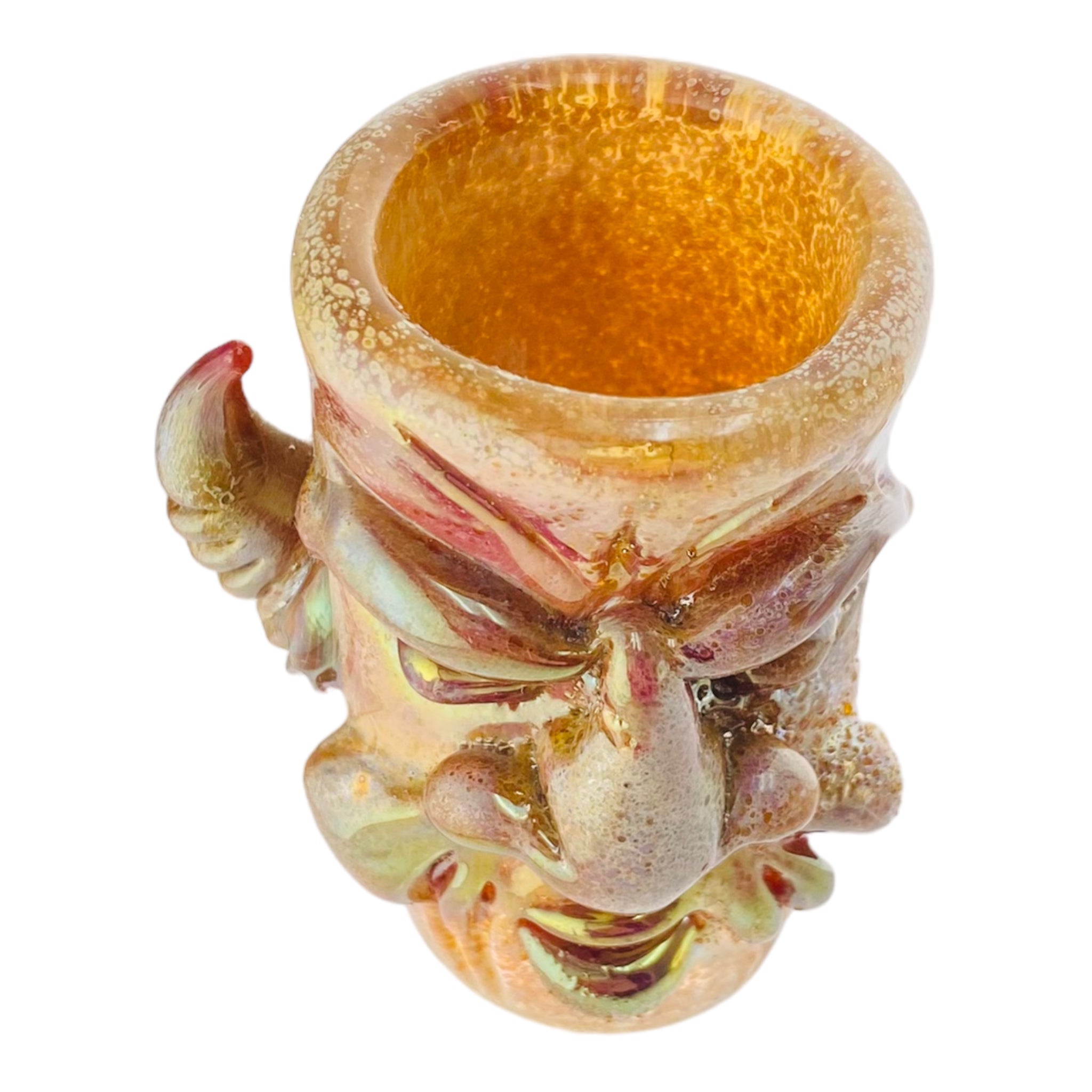 Eli Mazet Glass - Hand Sculpted Face Shot Glass