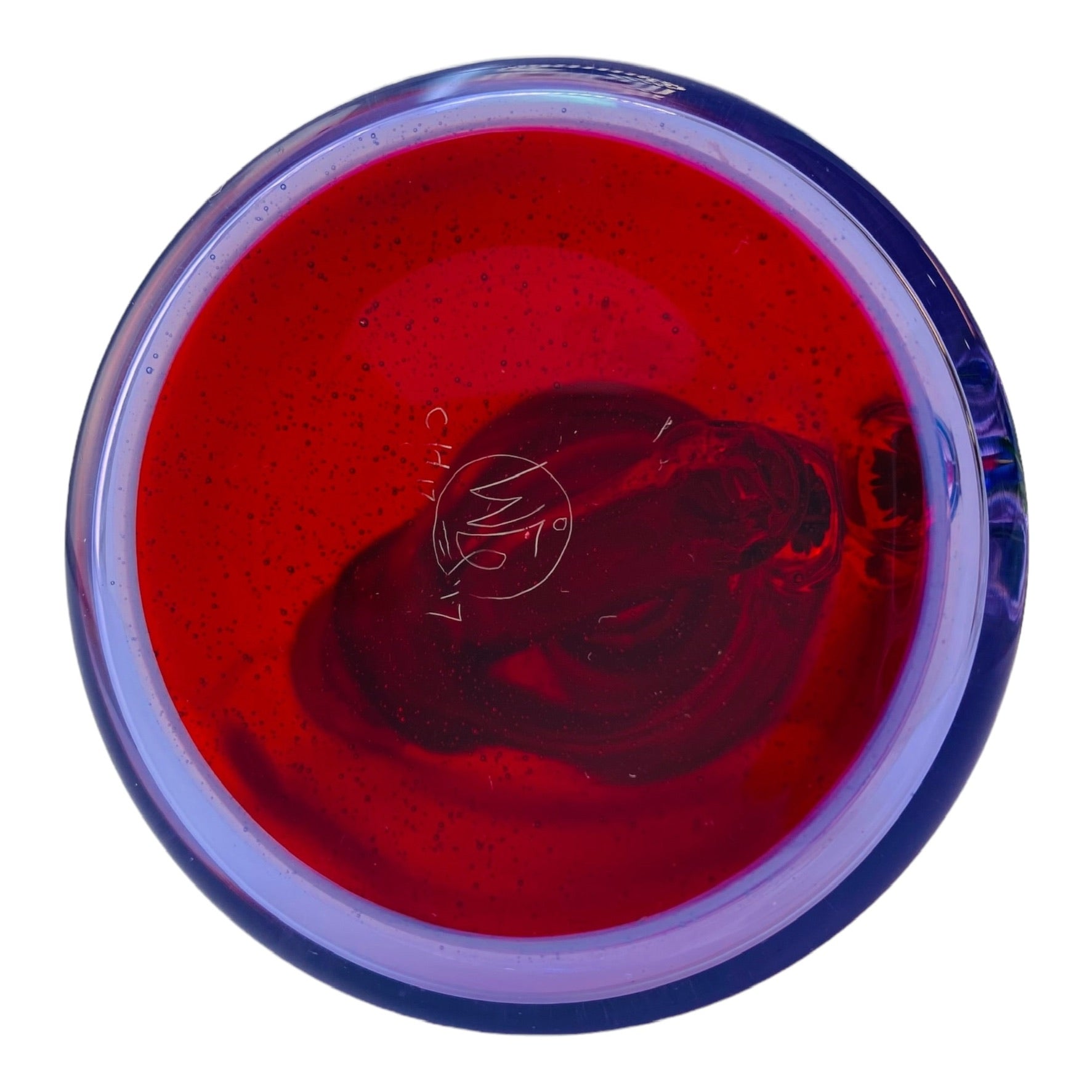 Deestrukt Glass - Custom Mini Portable Dab Rig Pomegranate and Purple Rain Minitube heady glass dab rig Deestrukt Glass - Custom Mini Portable Dab Rig Pomegranate and Purple Rain Minitube