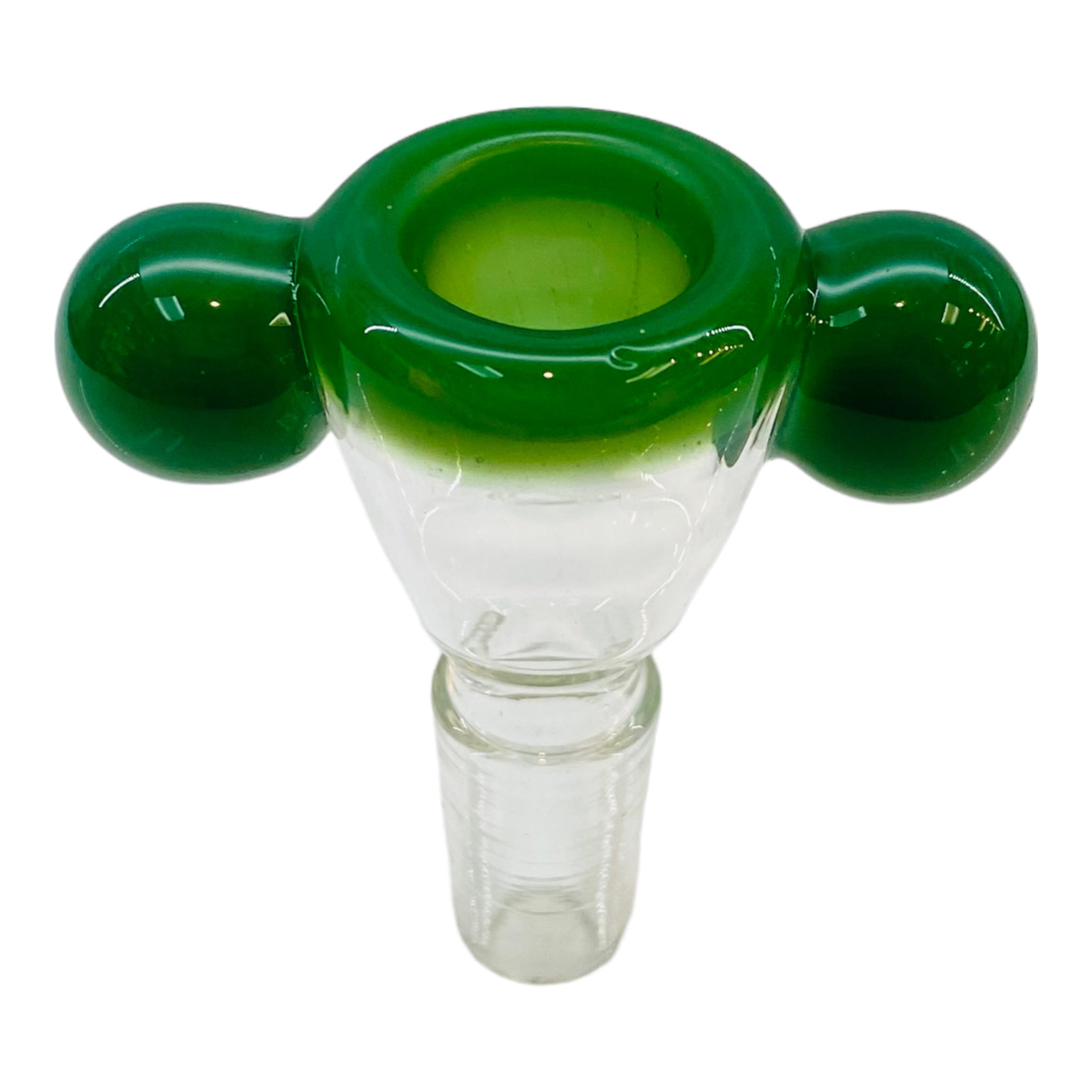 14mm Flower Bowl - Double Marble Bowl Slide - Green