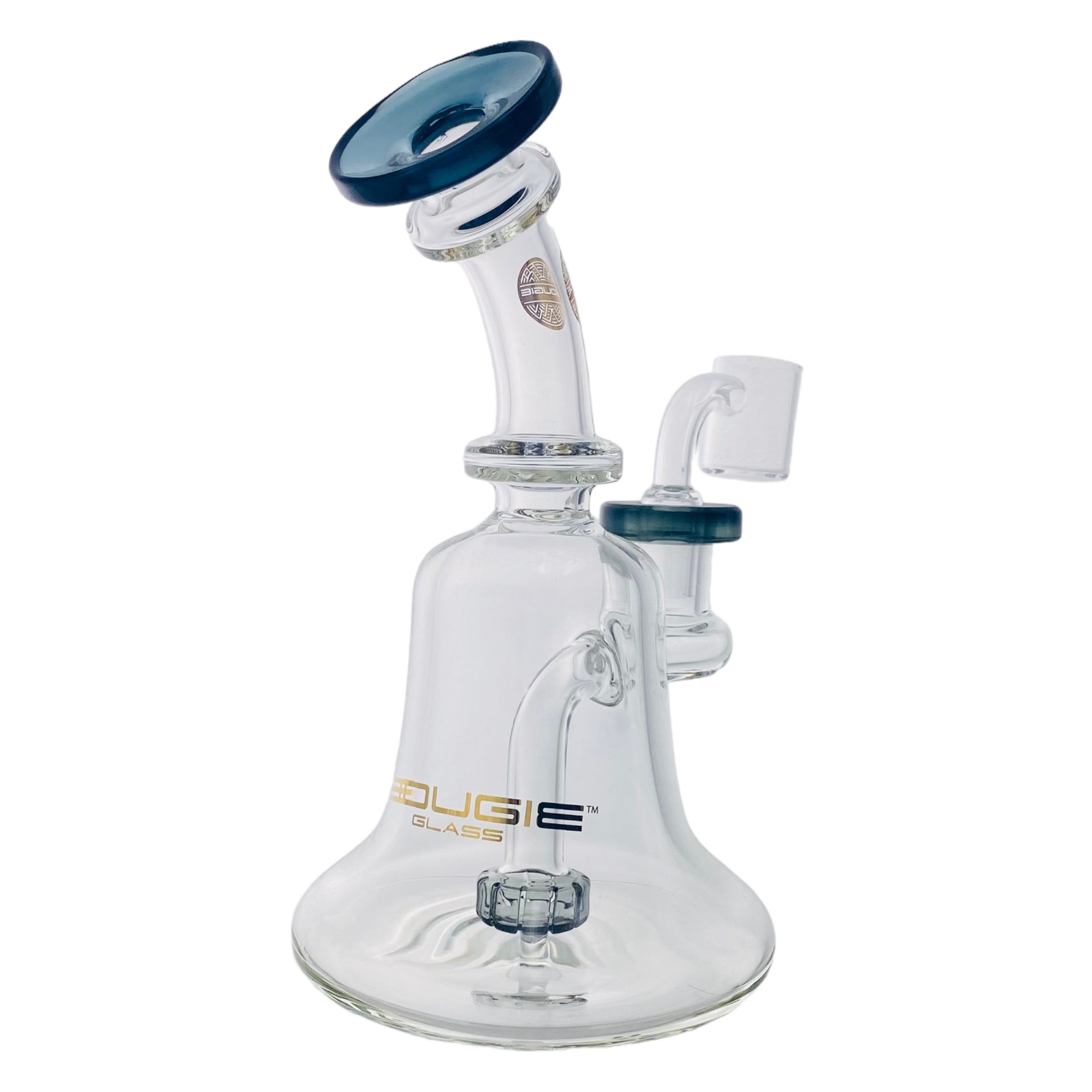 Bougie Glass - Small Dab Rig Banger Hanger 14mm Fitting - Shadow Black