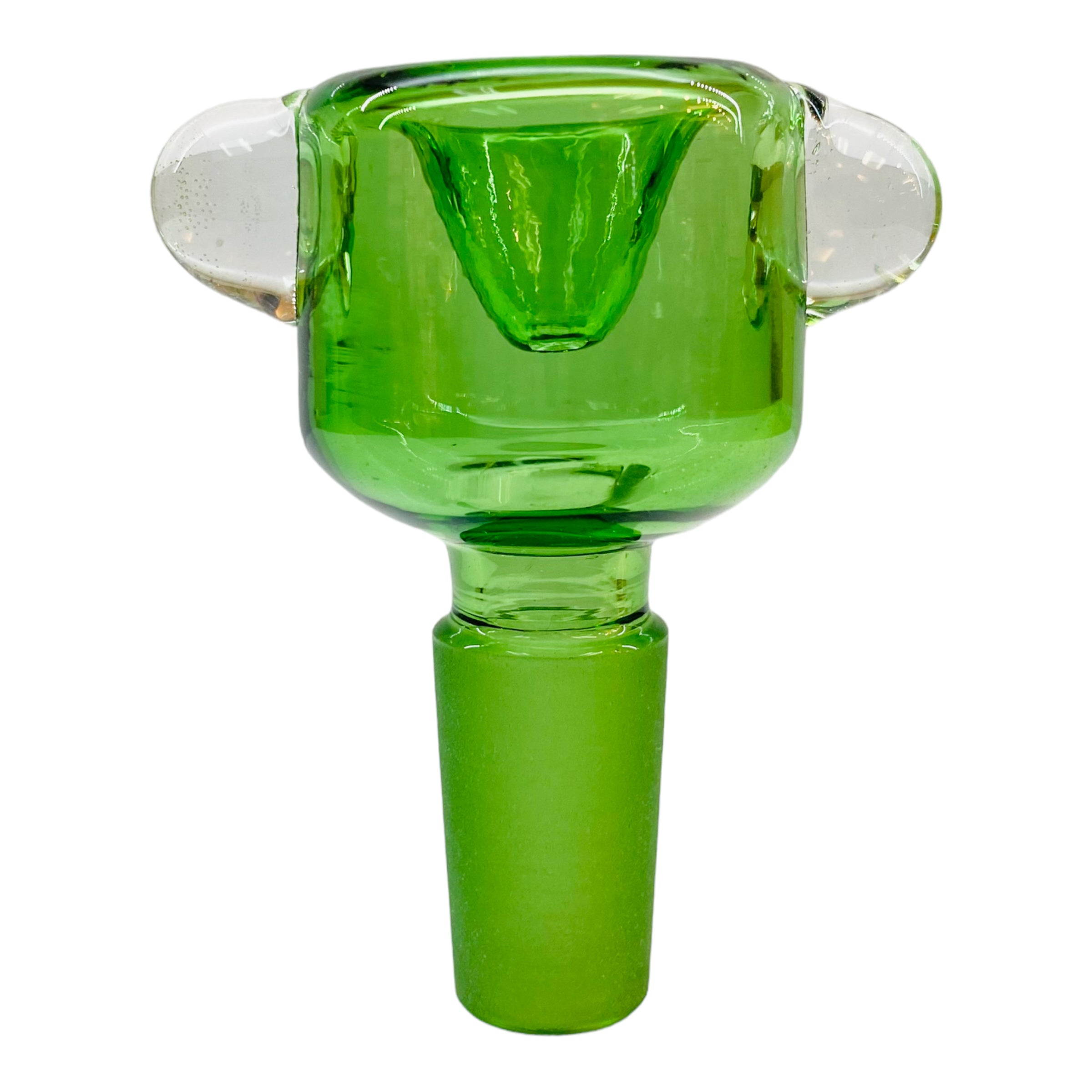 14mm Flower Bowl - Tall Straight Wall Bubble Bong Bowl Piece - Green