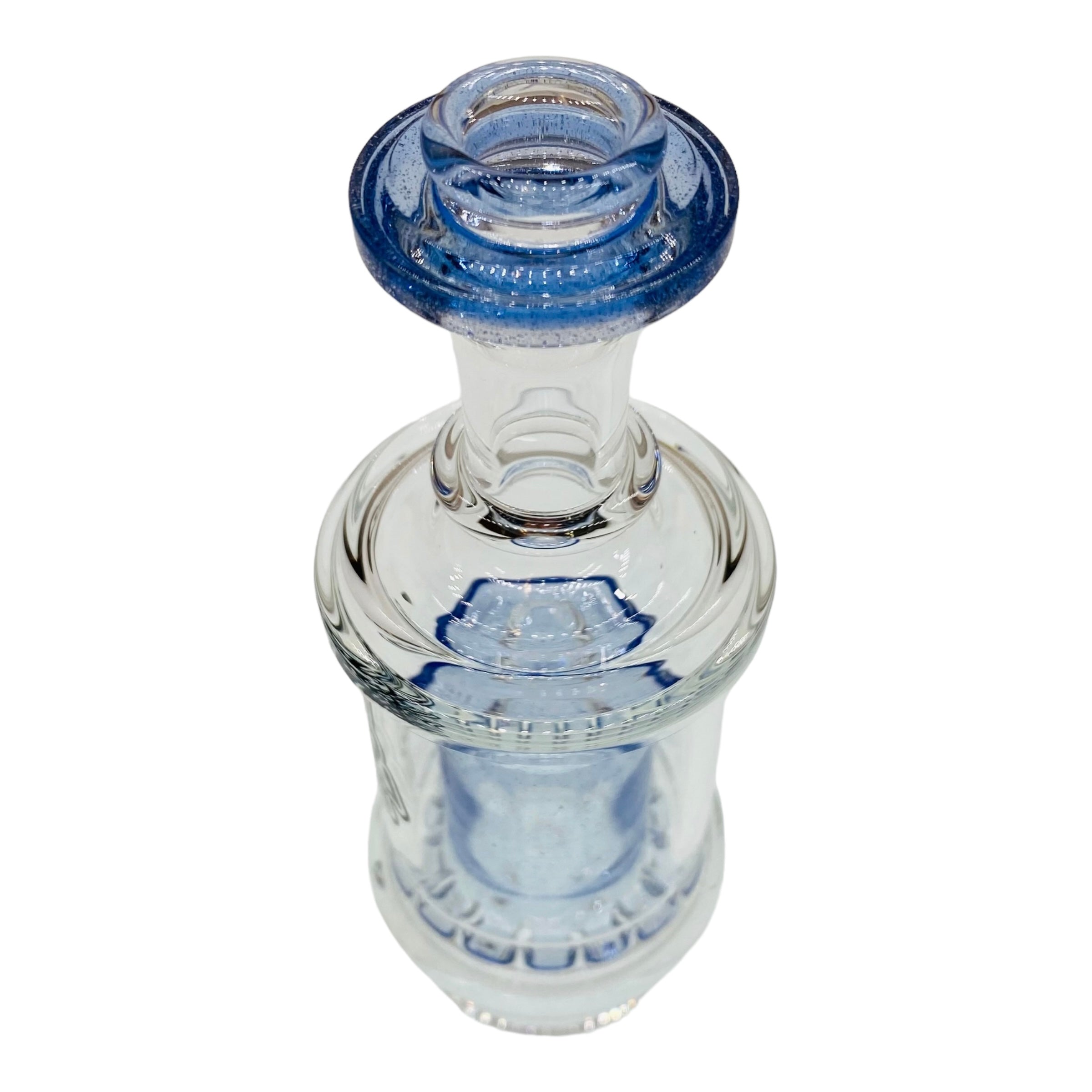 C2 Custom Creations - Puffco Peak Glass Attachment - Blue Stardust