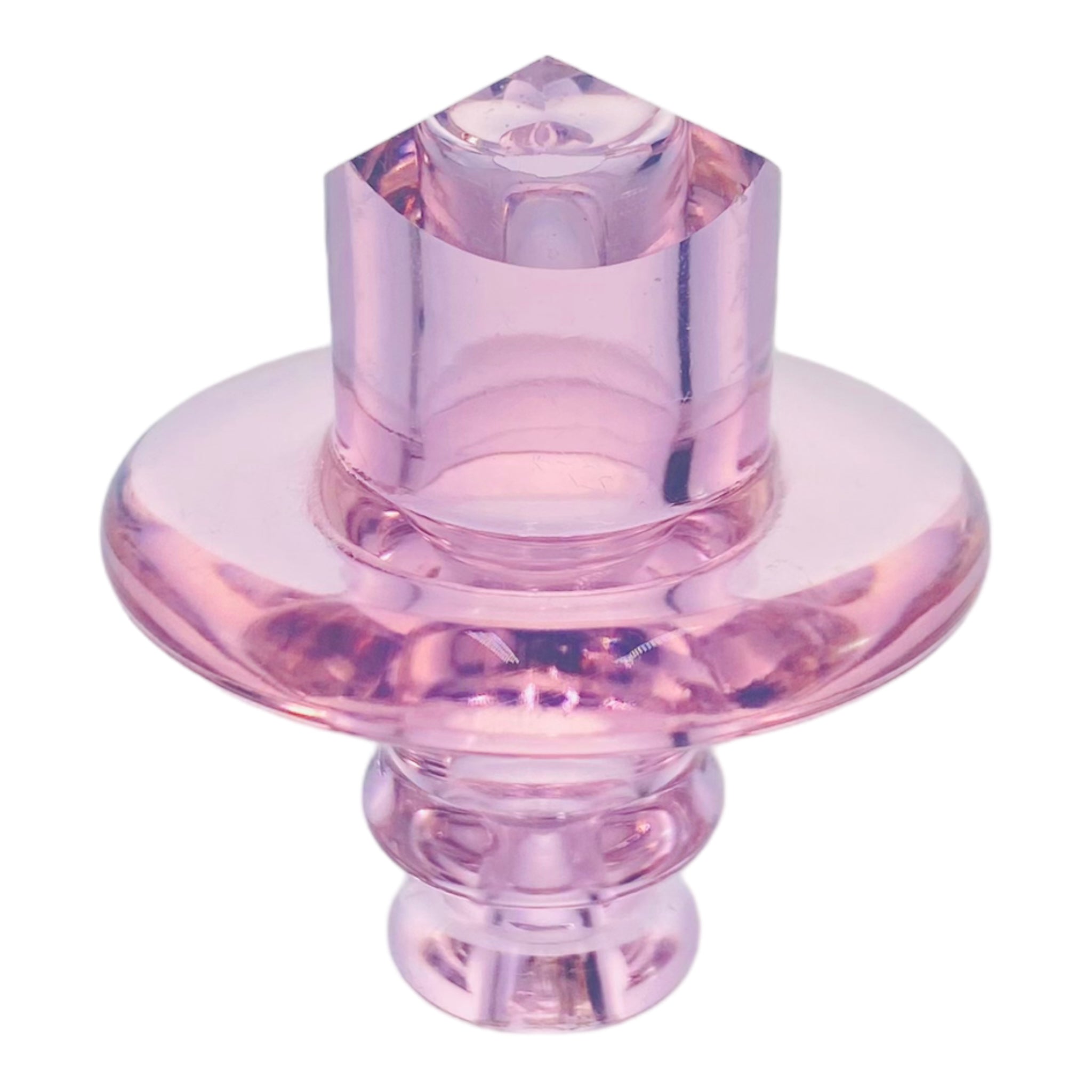 Trikky Glass - Translucent Purple Faceted Carb Cap