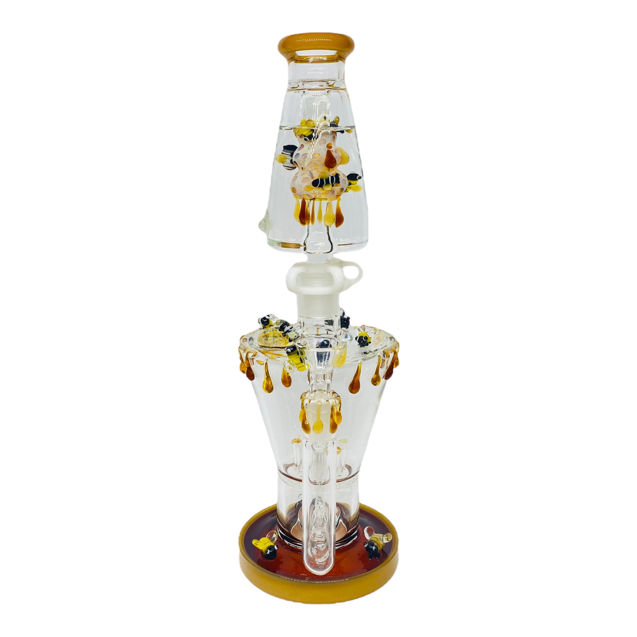 Cute and Girly bong mini Beehive Bong With Glycerin Freeze Coil Top for sale