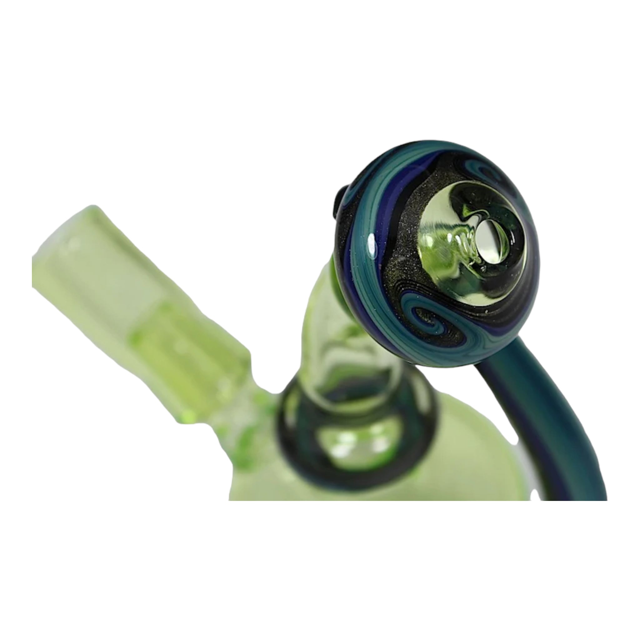 Alex Inwood Lamp Dab Rig Sublime Green And Black Horn