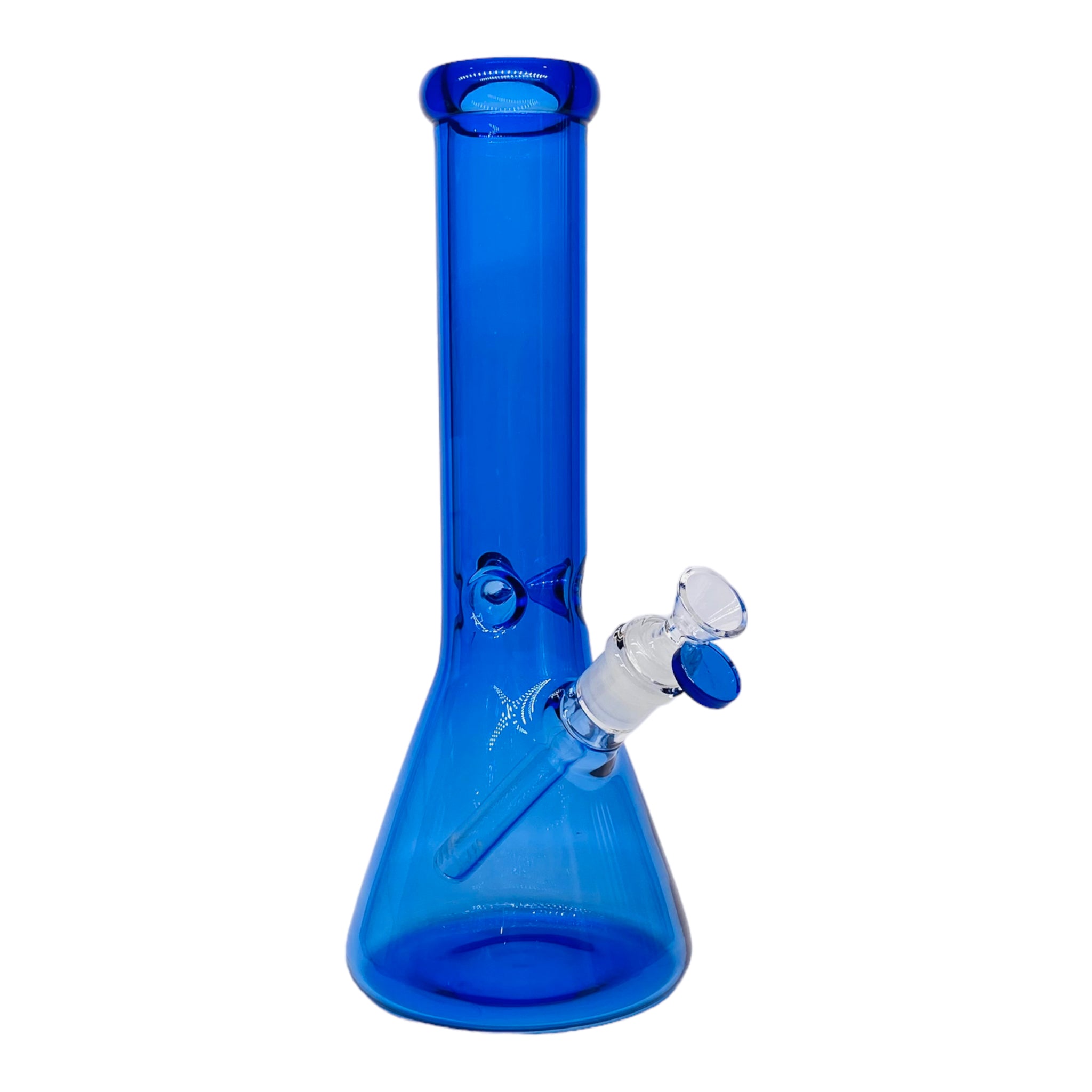 12 Inch Full Cobalt Blue Beaker Base Glass Bong