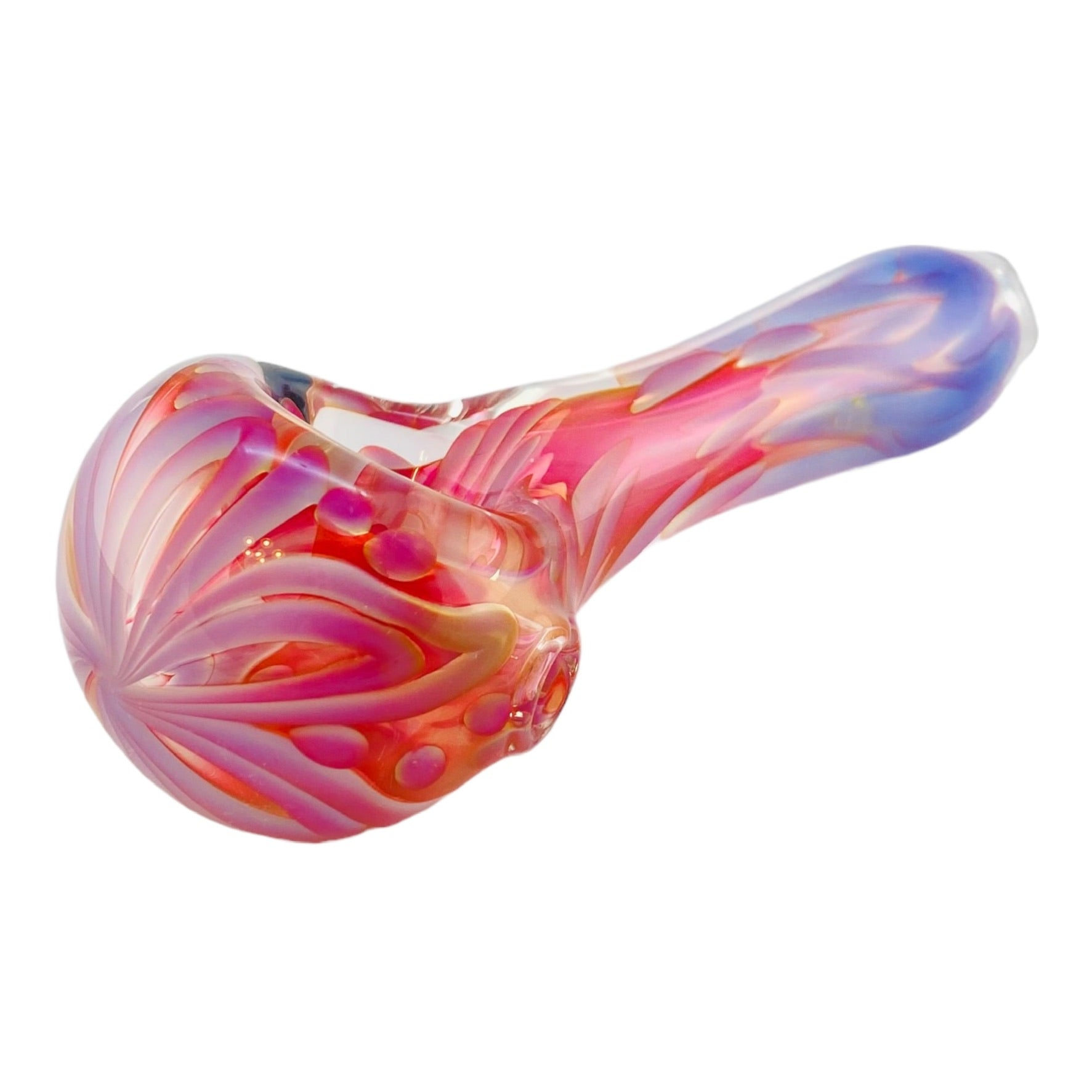 Inside Out Purple Pipe With Pink Fuming & Opal