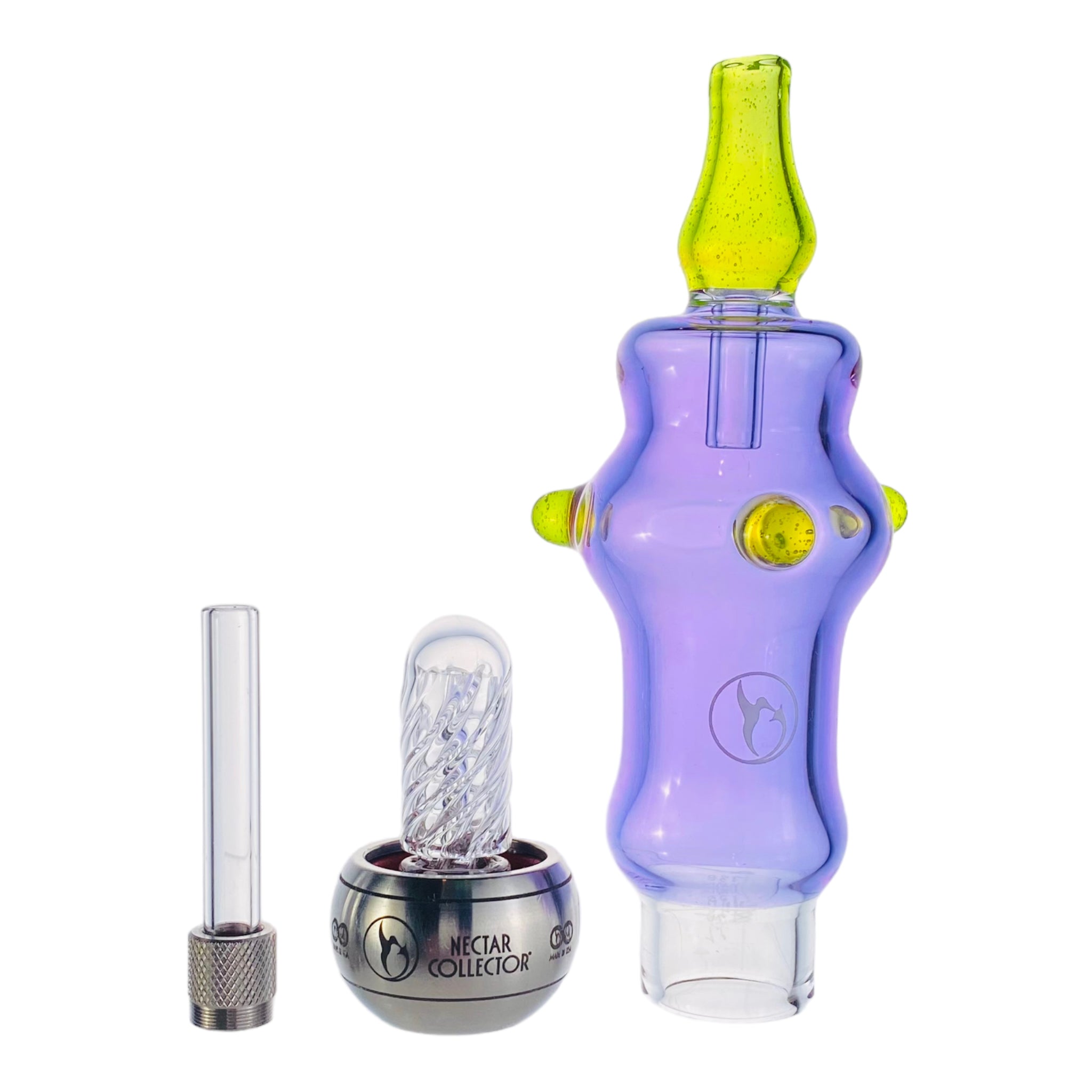 Nectar Collector - Purple And Green Micro Nectar Collector Delux Kit parts 