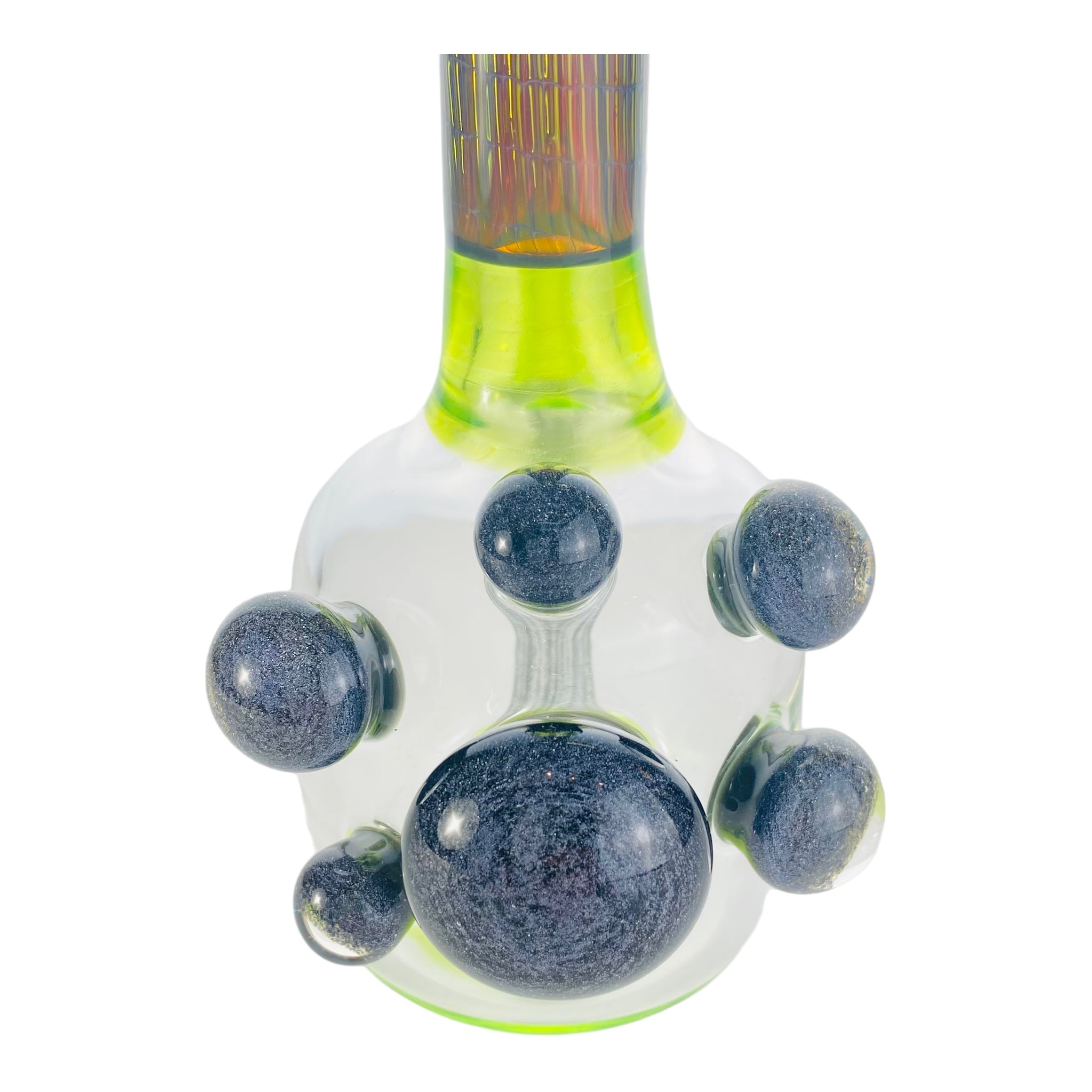 Dave Park Glass - Sublime Green Mini Tube Dab Rig With Bamboo Air Trap Neck