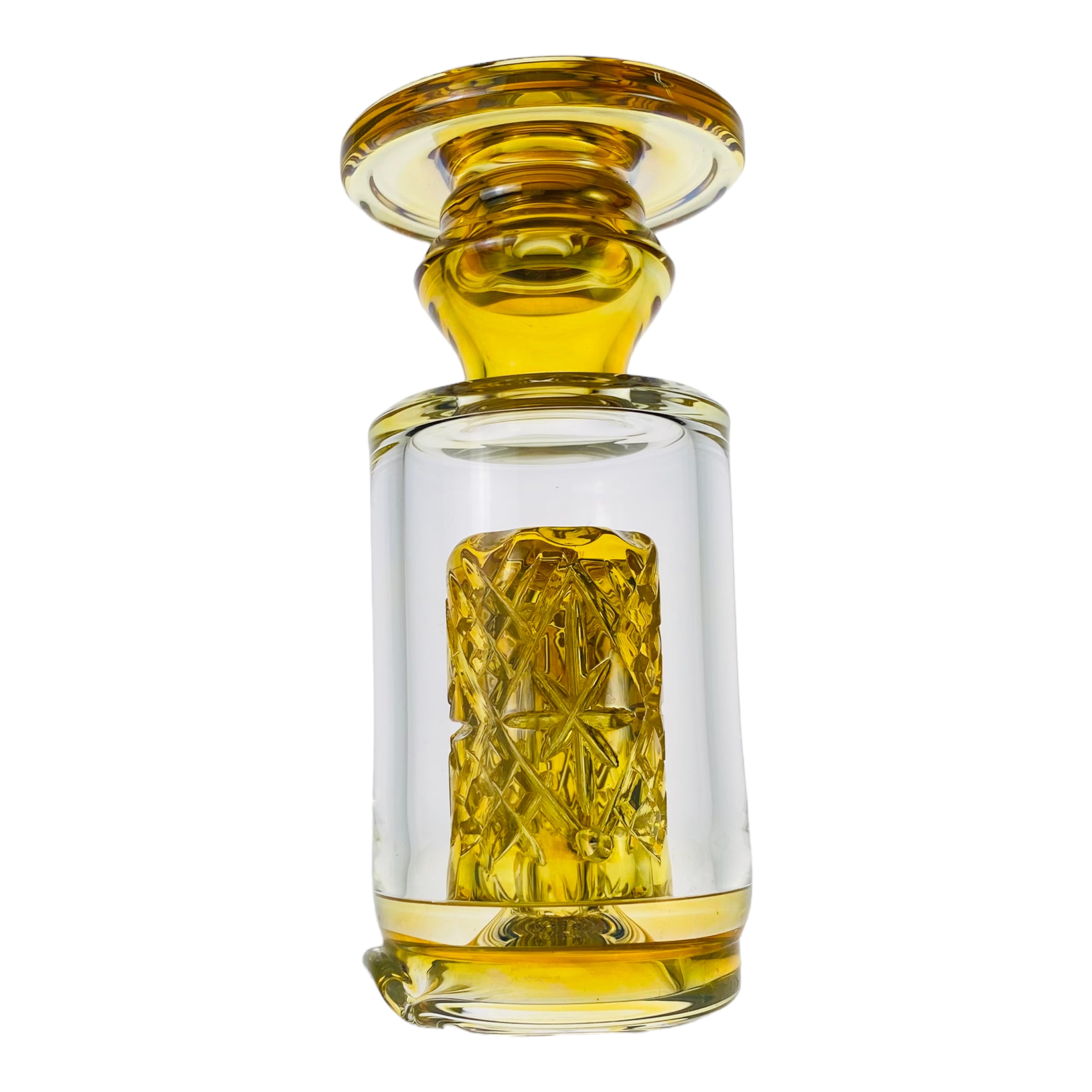 Enjoy And Prosper Glass - Custom Puffco Peak Attachment - Small Fumed Cross Cut Peak Top for sale near you mighty quinn santa rosa ca