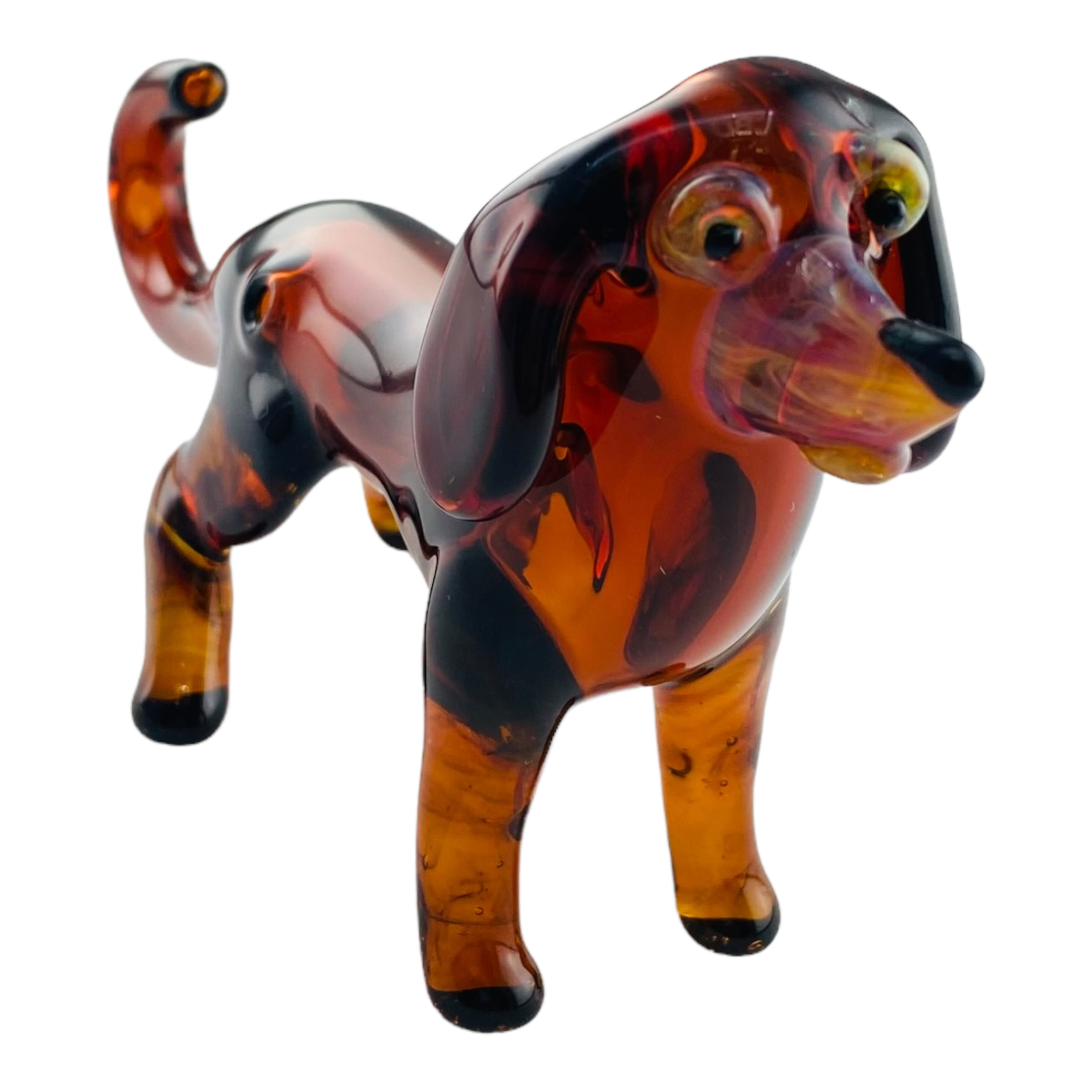 Daniels Glass Art - Dachshund Glass Hand Pipe