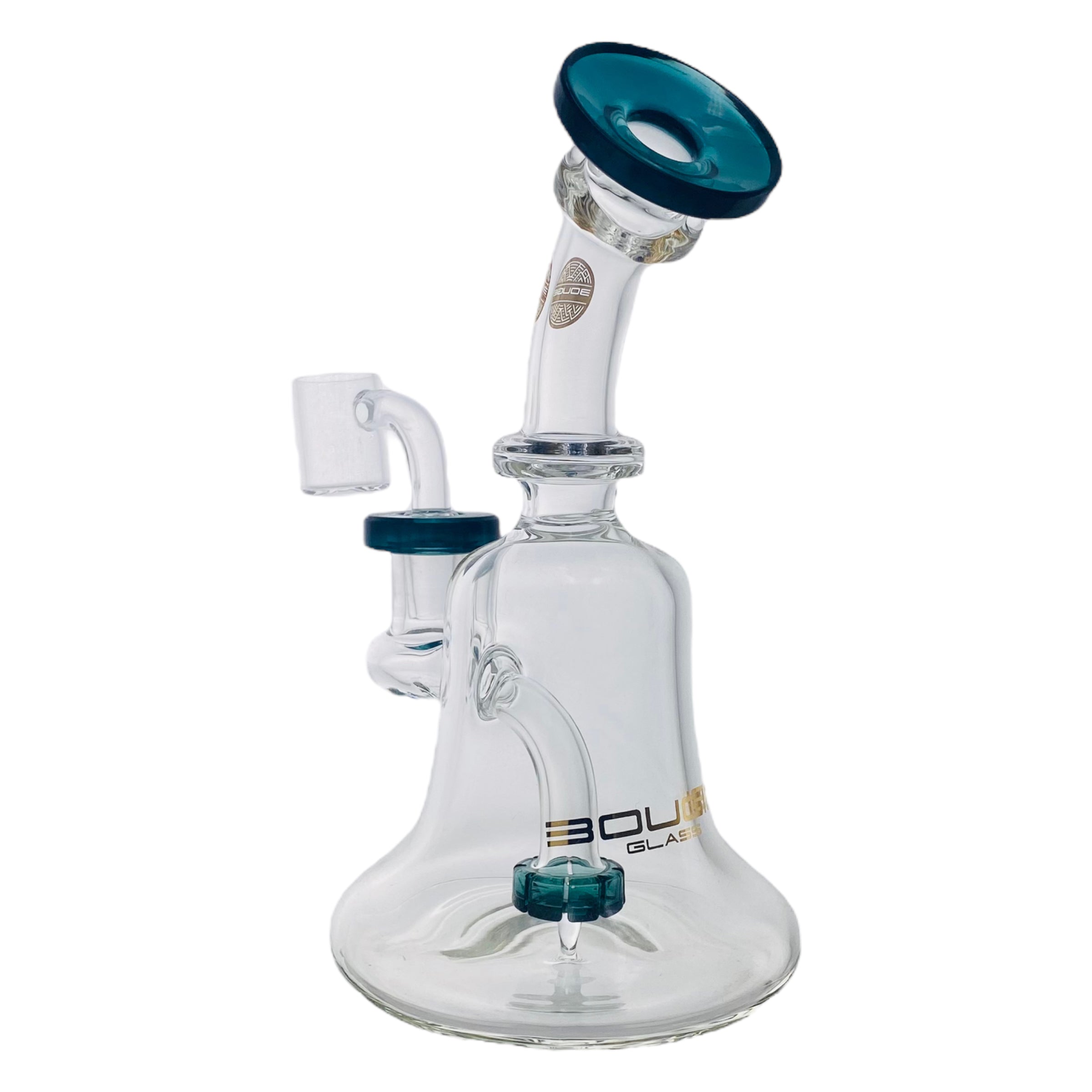Bougie Glass - Small Dab Rig Banger Hanger 14mm Fitting - Lake Green