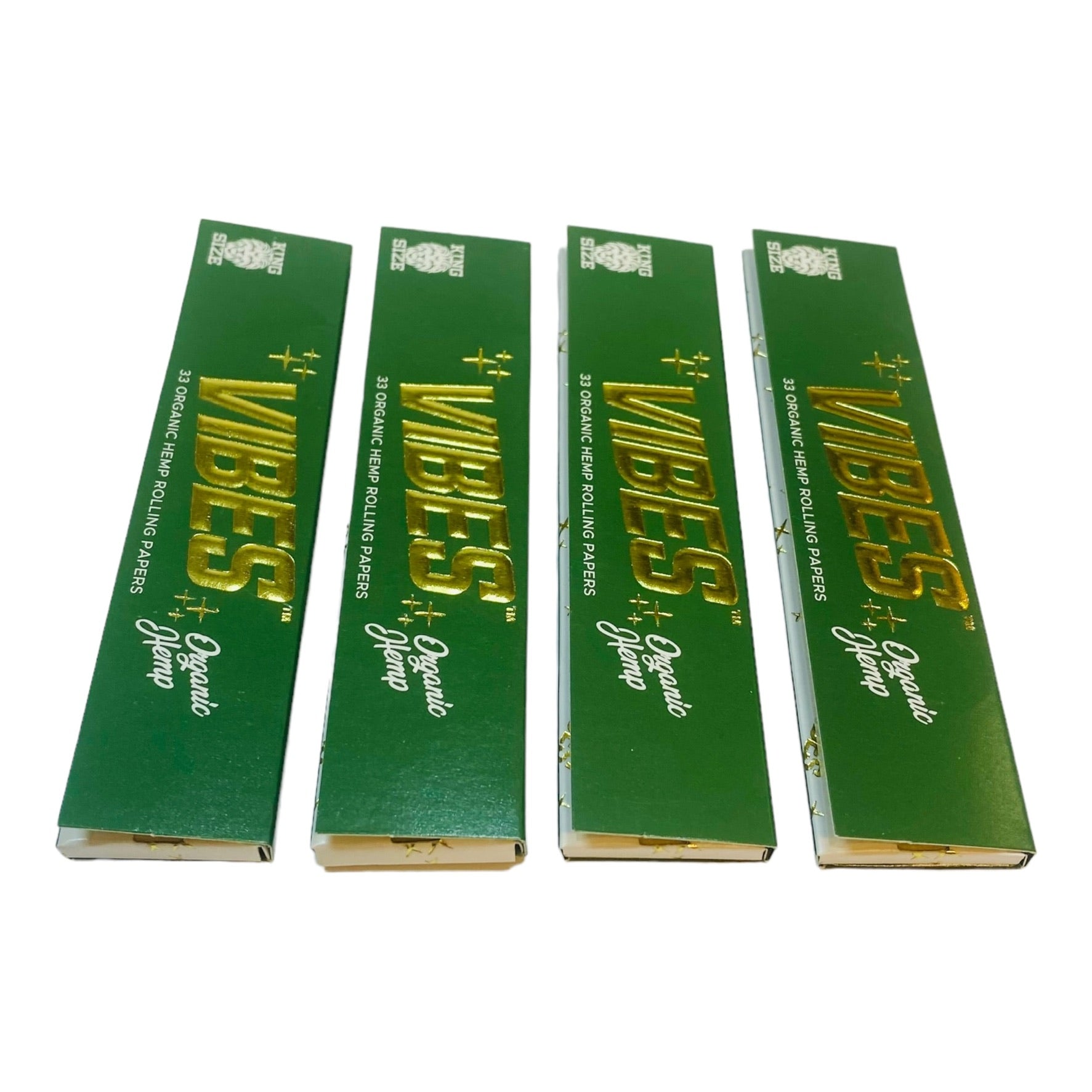 VIBES - Organic Hemp King Size Papers - 4 Packs