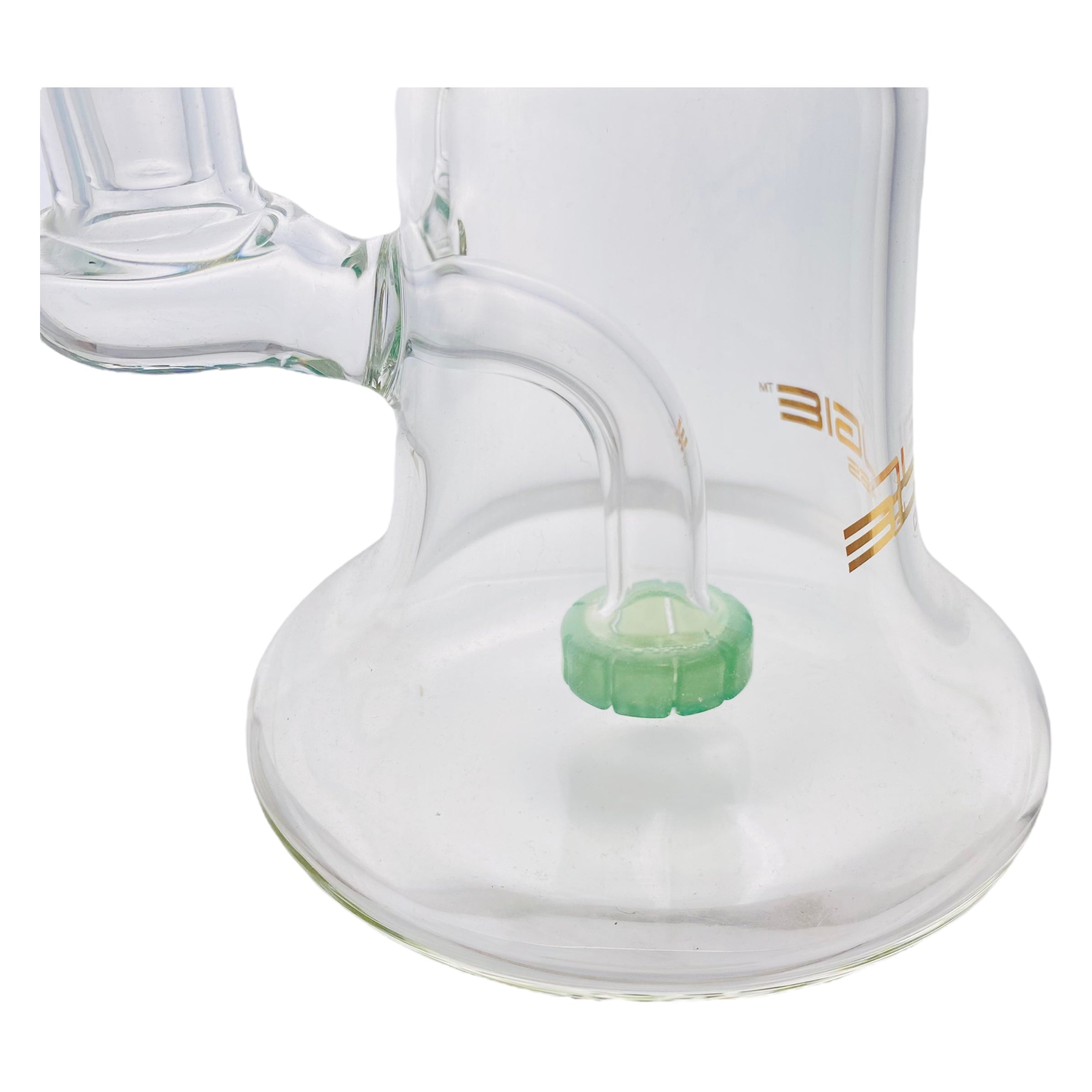 Bougie Glass - Small Dab Rig Banger Hanger 14mm Fitting - Sea Foam Green