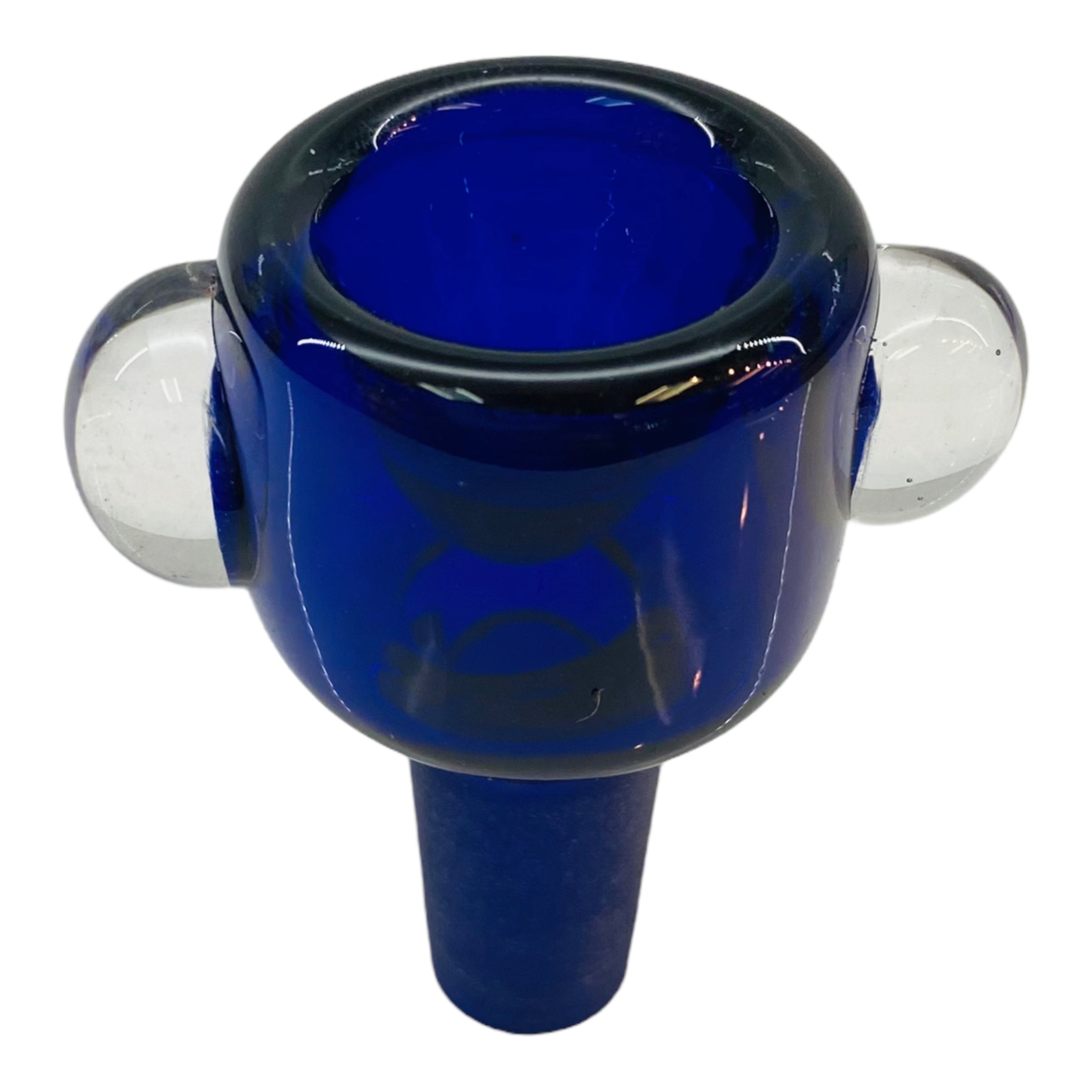 14mm Flower Bowl - Tall Straight Wall Bubble Bong Bowl Piece - Blue