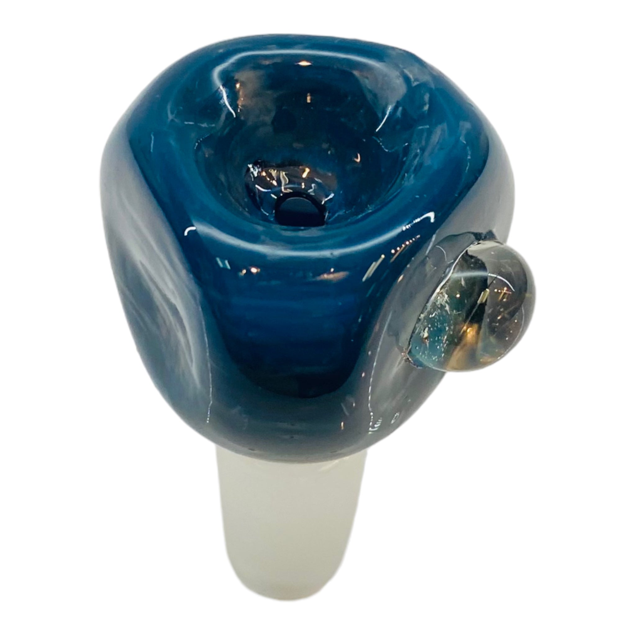14mm Flower Bowl - Triangle Bubble Bong Bowl Piece - Blue