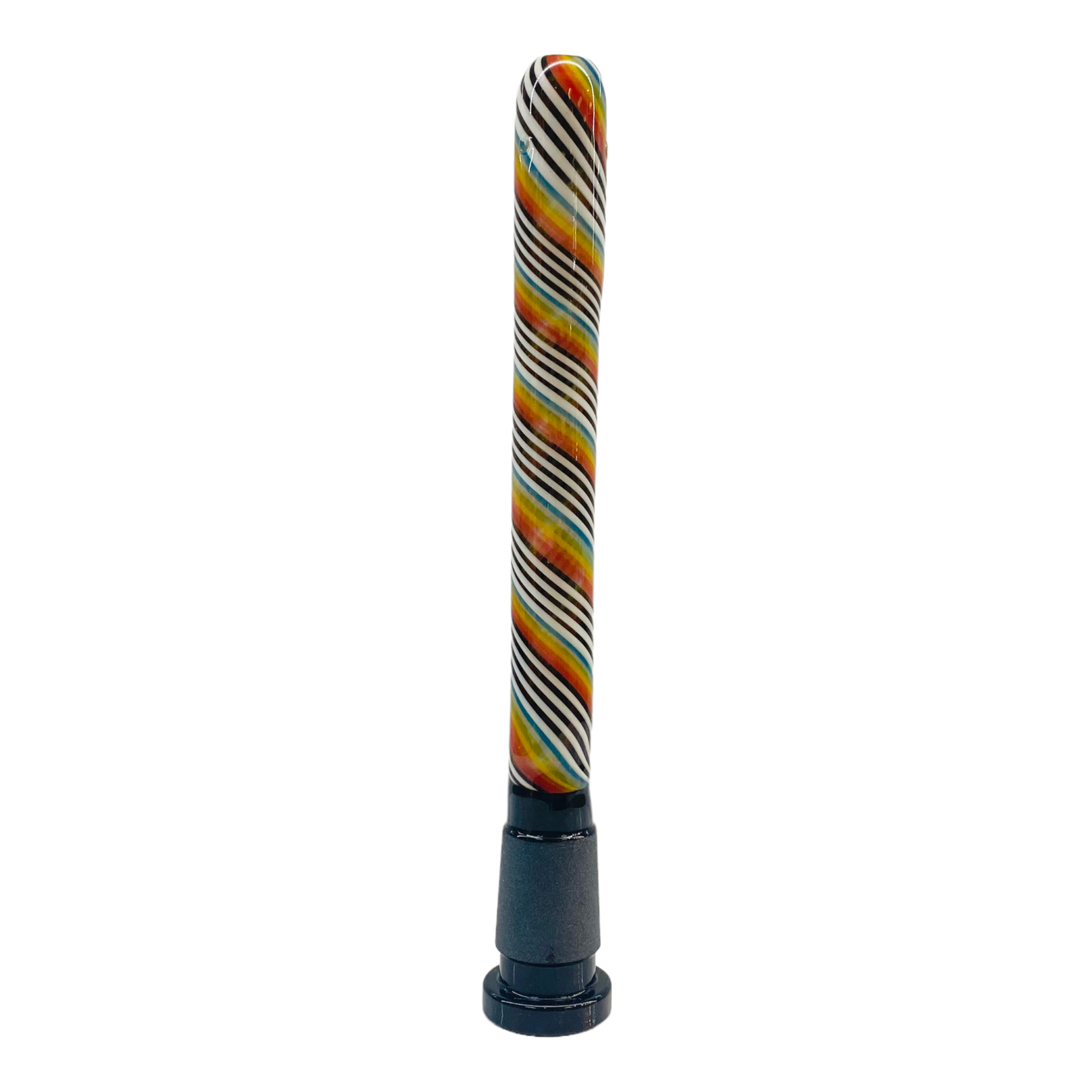 Pulsar - Rainbow With Black And White Twirl Downstem