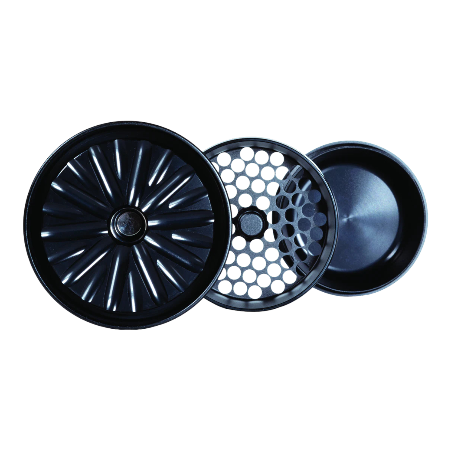black Flower Mill - Standard Aluminum Flower Mill Herb Grinder