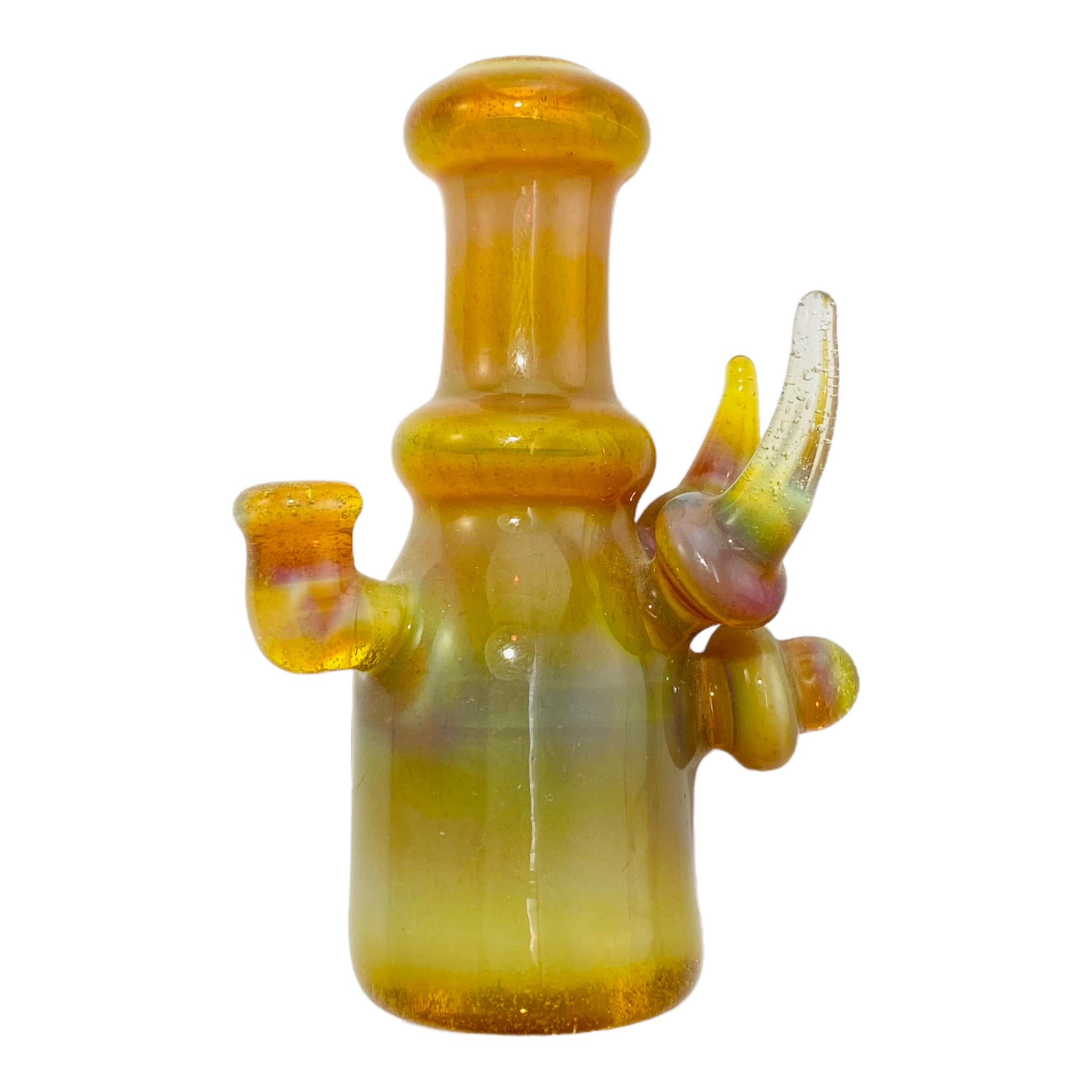 Glass Chillum Pipe - Banger Hanger Dab Rig Shaped Hand Pipe